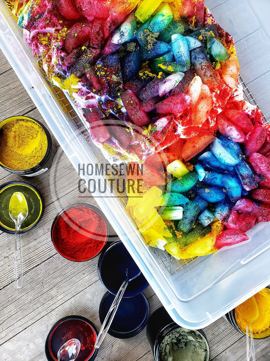 Ice Dye Tutorial by Homesewn Couture!