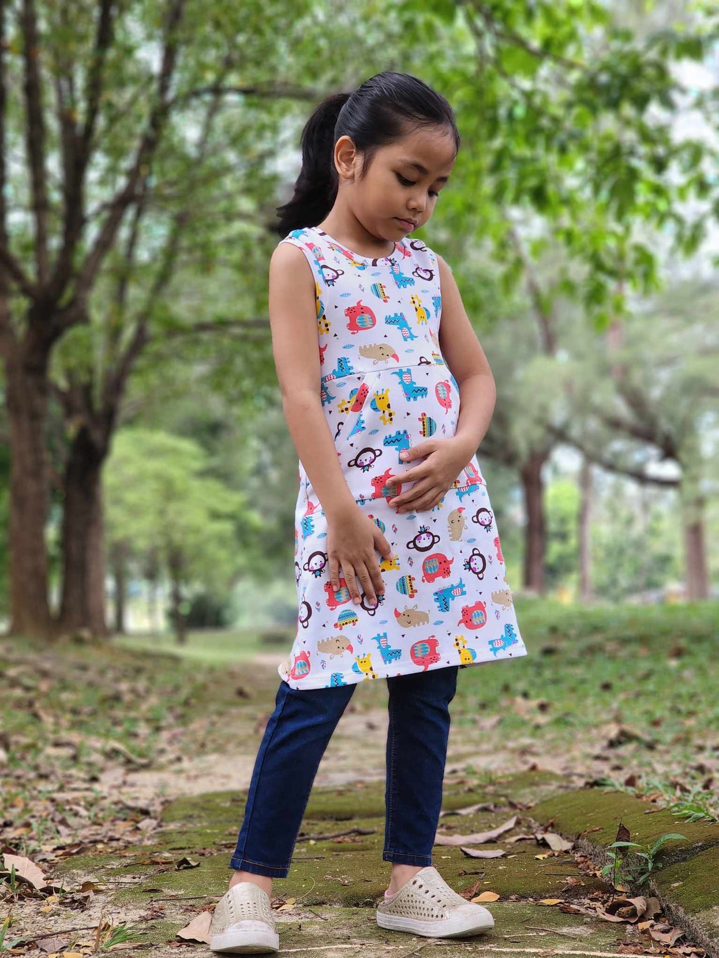 The Hideaway Hoodie Dress Sewing Pattern (PDF)