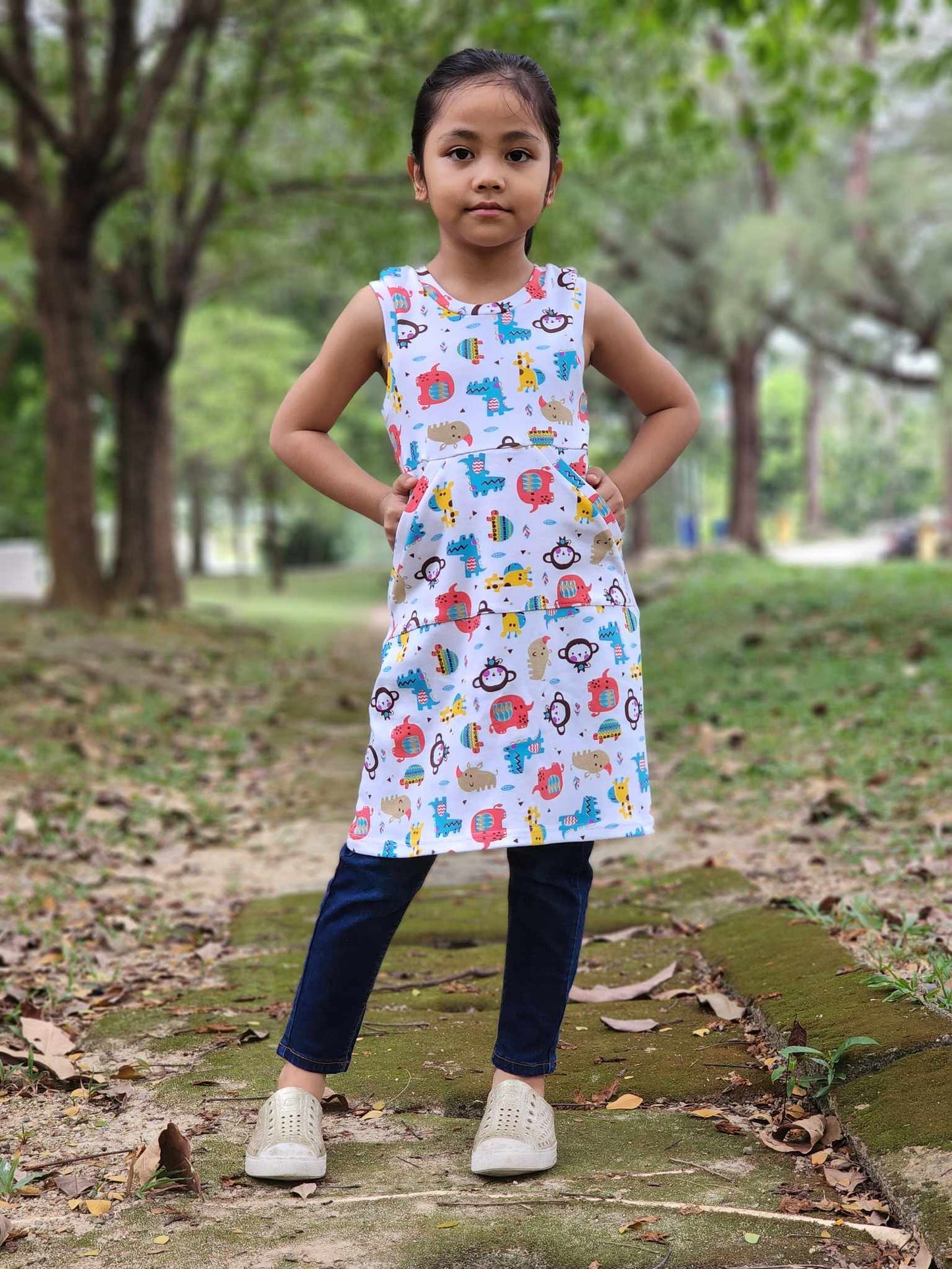 The Hideaway Hoodie Dress Sewing Pattern (PDF)