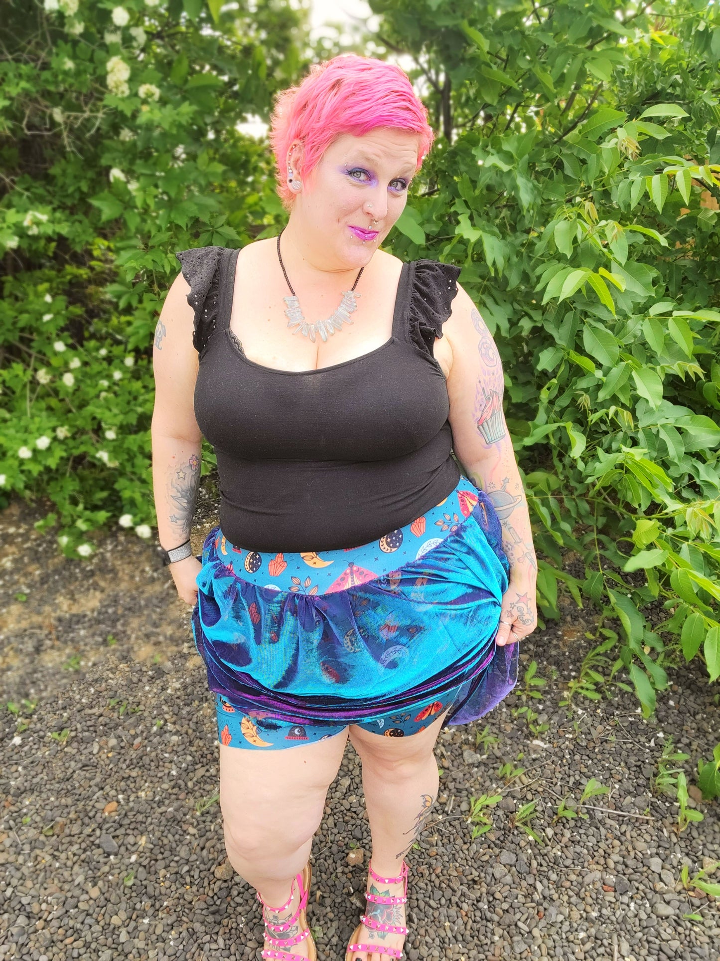 Peek A Booty Skirt Brief and Shorts- Digital PDF Sewing Pattern - Size 28" hip to 83" hip