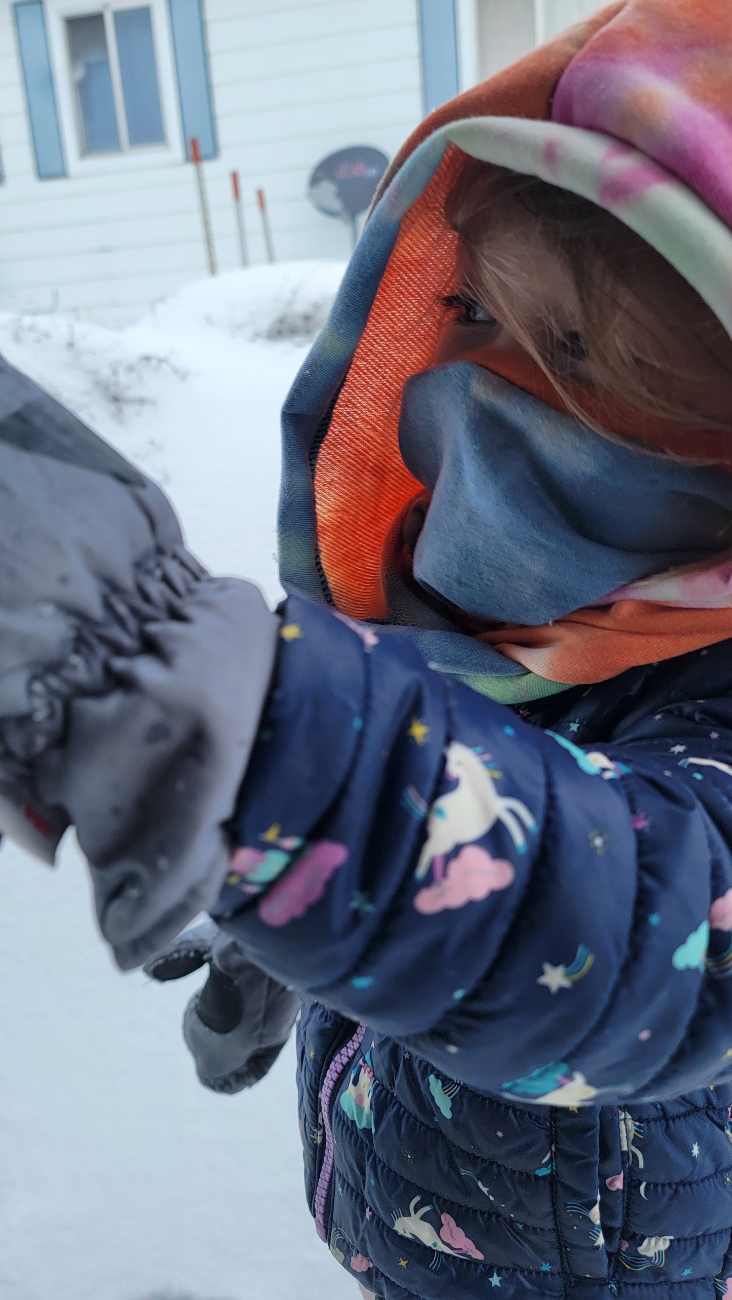Scowl Cowl Sewing PDF pattern Hood and face covering by RockerByeDestash Patterns for kids and adults hoodie winter hat