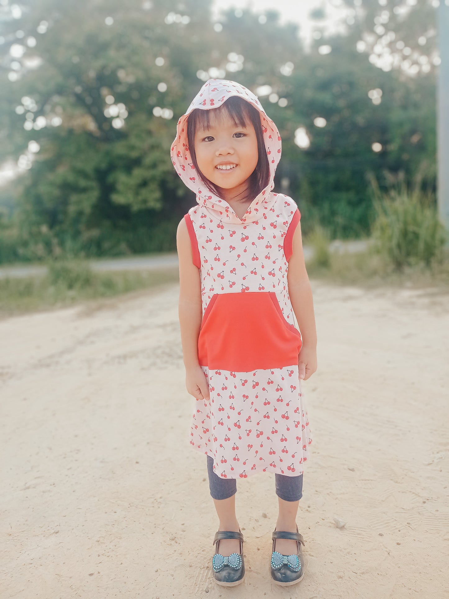 The Hideaway Hoodie Dress Sewing Pattern (PDF)