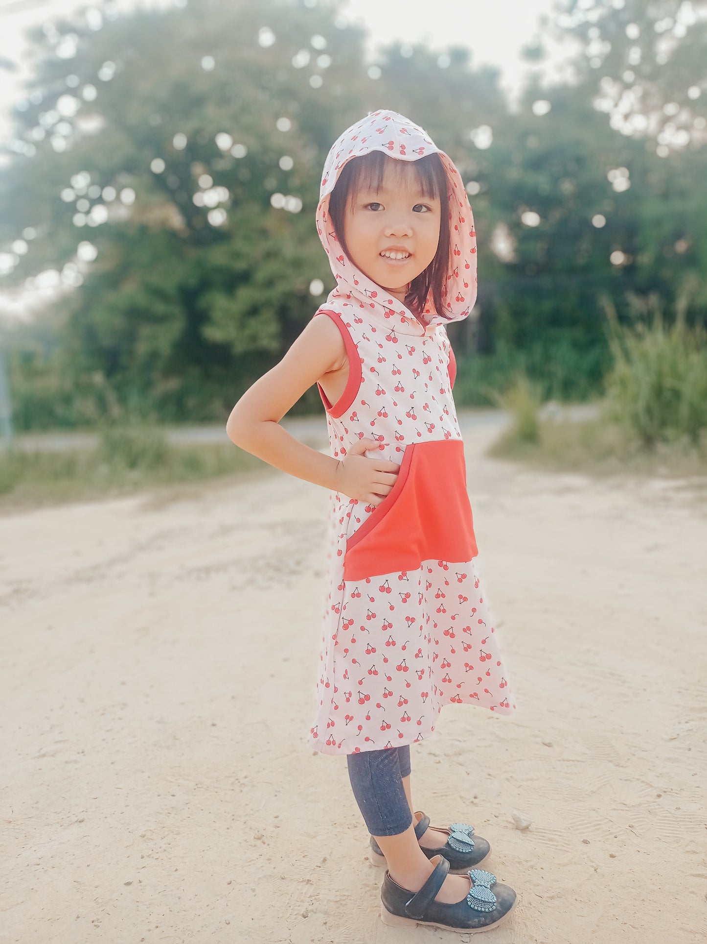 The Hideaway Hoodie Dress Sewing Pattern (PDF)