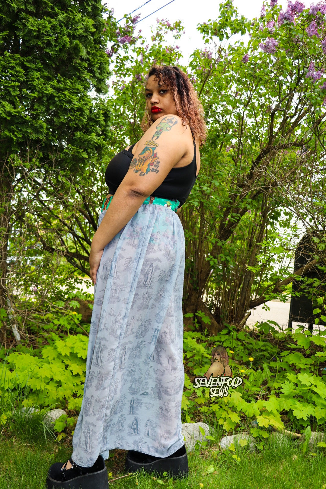 Peek A Booty Skirt Brief and Shorts- Digital PDF Sewing Pattern - Size 28" hip to 83" hip