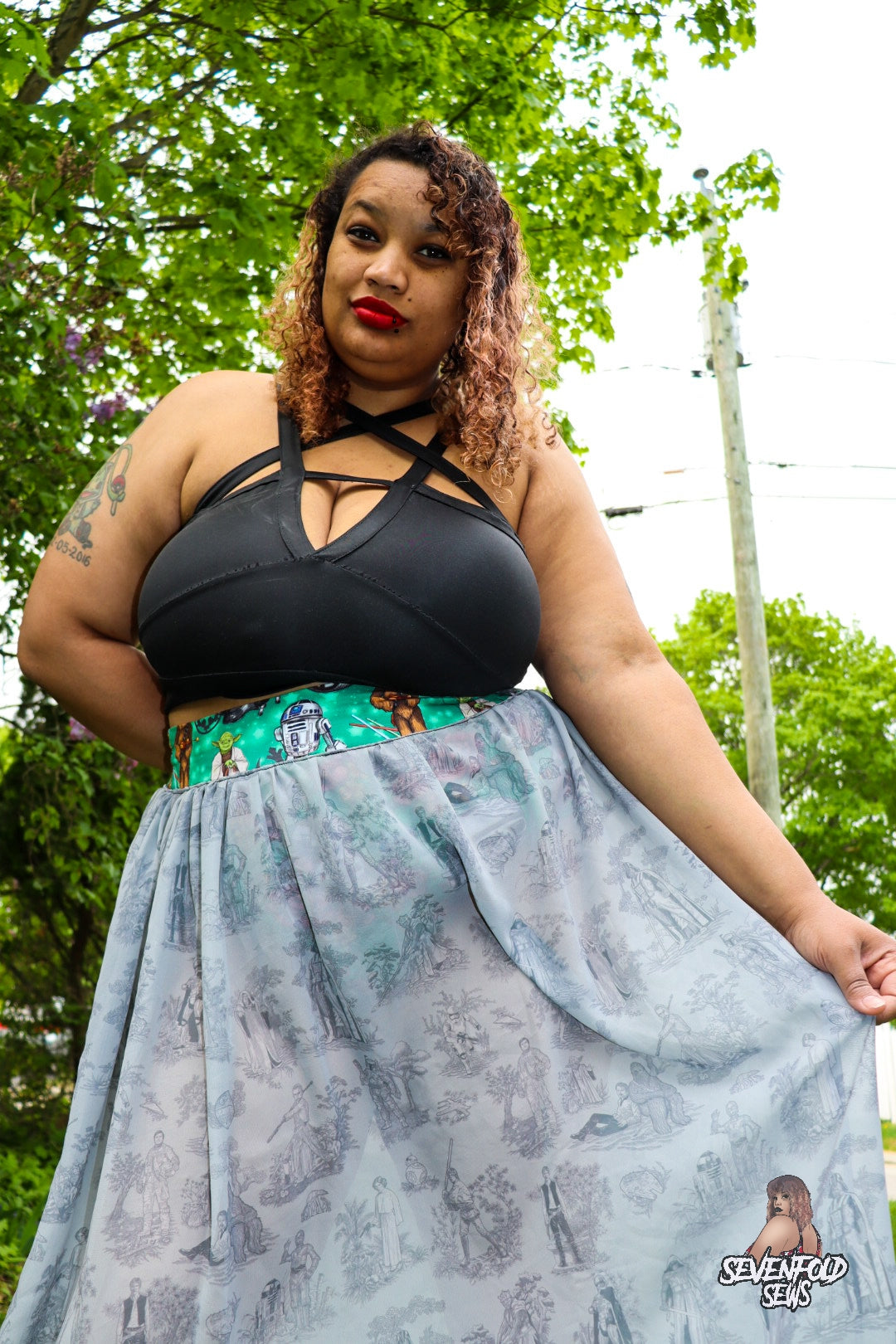 Peek A Booty Skirt Brief and Shorts- Digital PDF Sewing Pattern - Size 28" hip to 83" hip