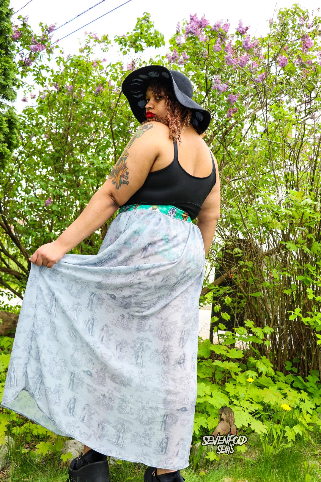 Peek A Booty Skirt Brief and Shorts- Digital PDF Sewing Pattern - Size 28" hip to 83" hip