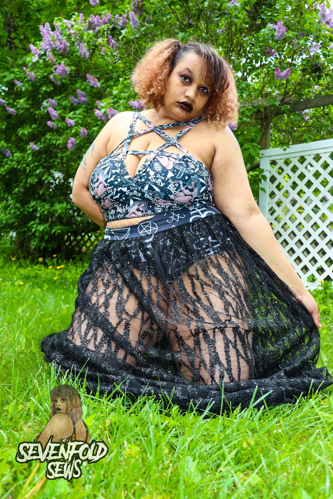 Peek A Booty Skirt Brief and Shorts- Digital PDF Sewing Pattern - Size 28" hip to 83" hip