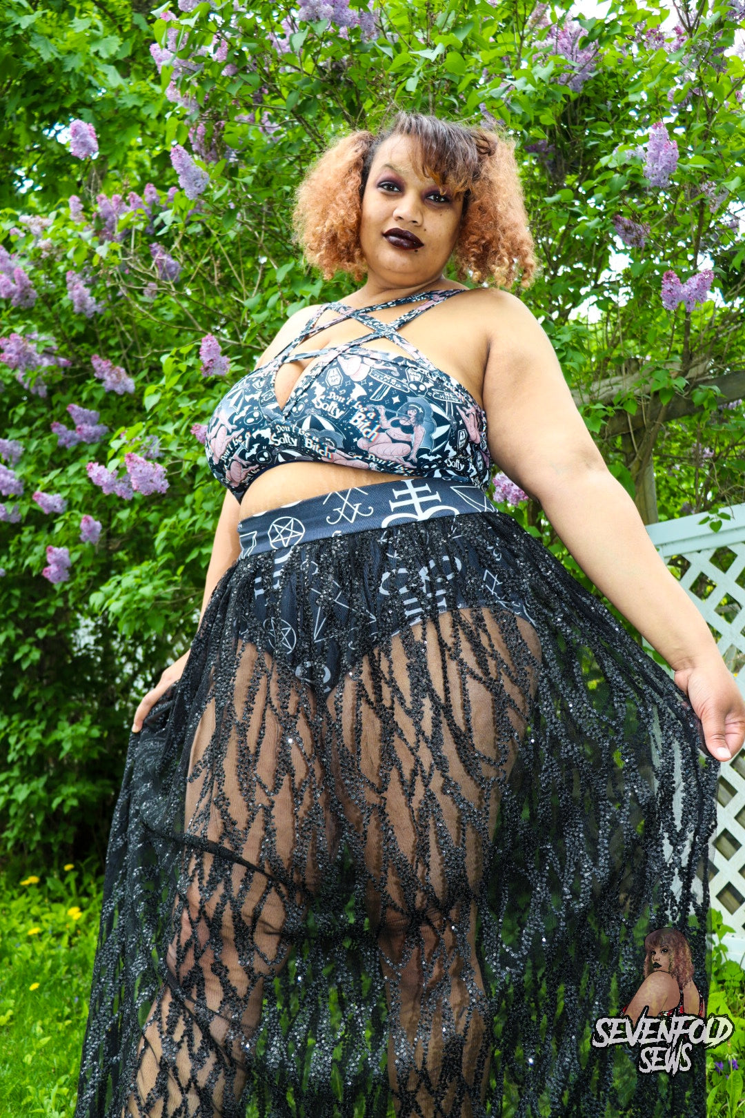 Peek A Booty Skirt Brief and Shorts- Digital PDF Sewing Pattern - Size 28" hip to 83" hip
