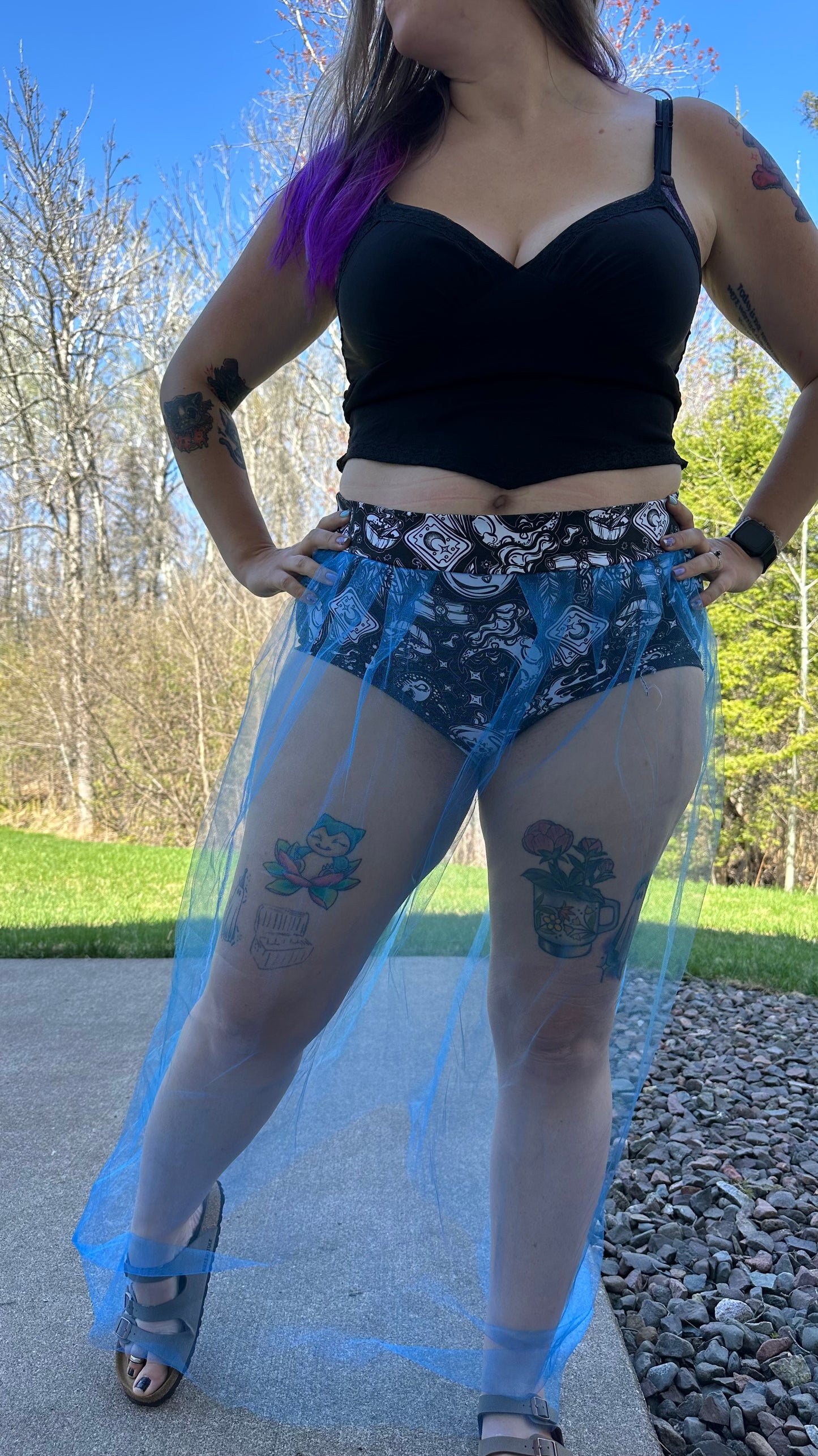 Peek A Booty Skirt Brief and Shorts- Digital PDF Sewing Pattern - Size 28" hip to 83" hip