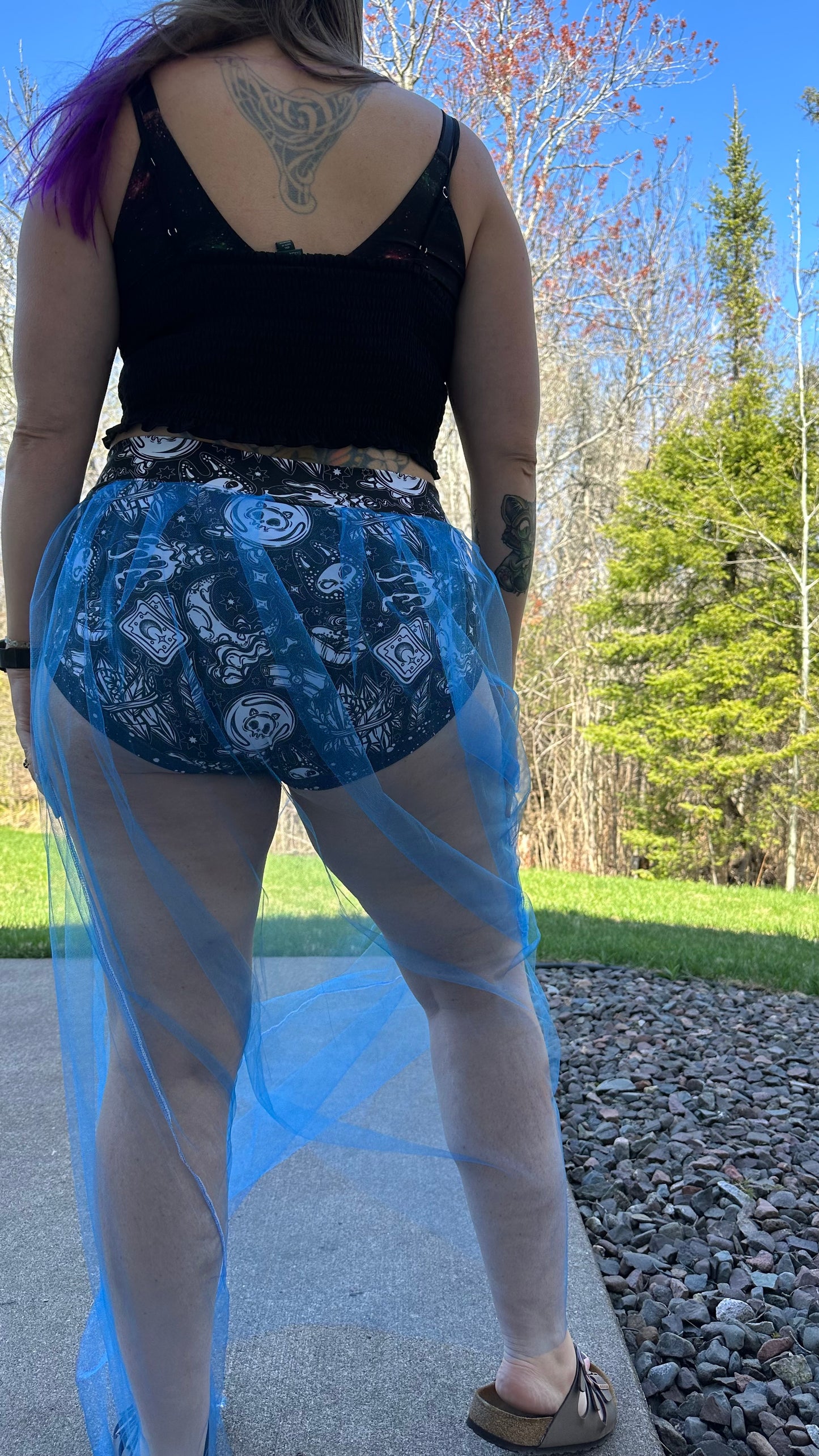 Peek A Booty Skirt Brief and Shorts- Digital PDF Sewing Pattern - Size 28" hip to 83" hip