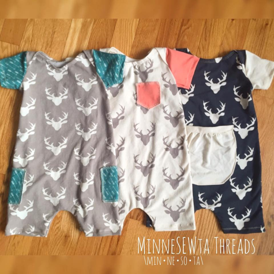 Pick-A-Pocket Romper PDF sewing pattern