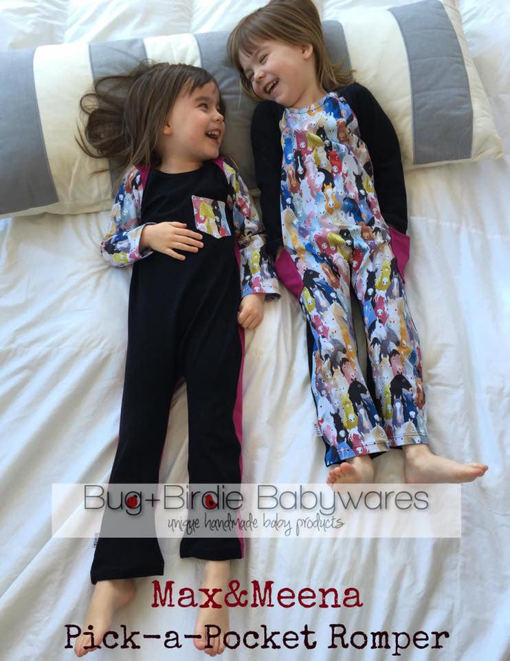 Pick-A-Pocket Romper PDF sewing pattern