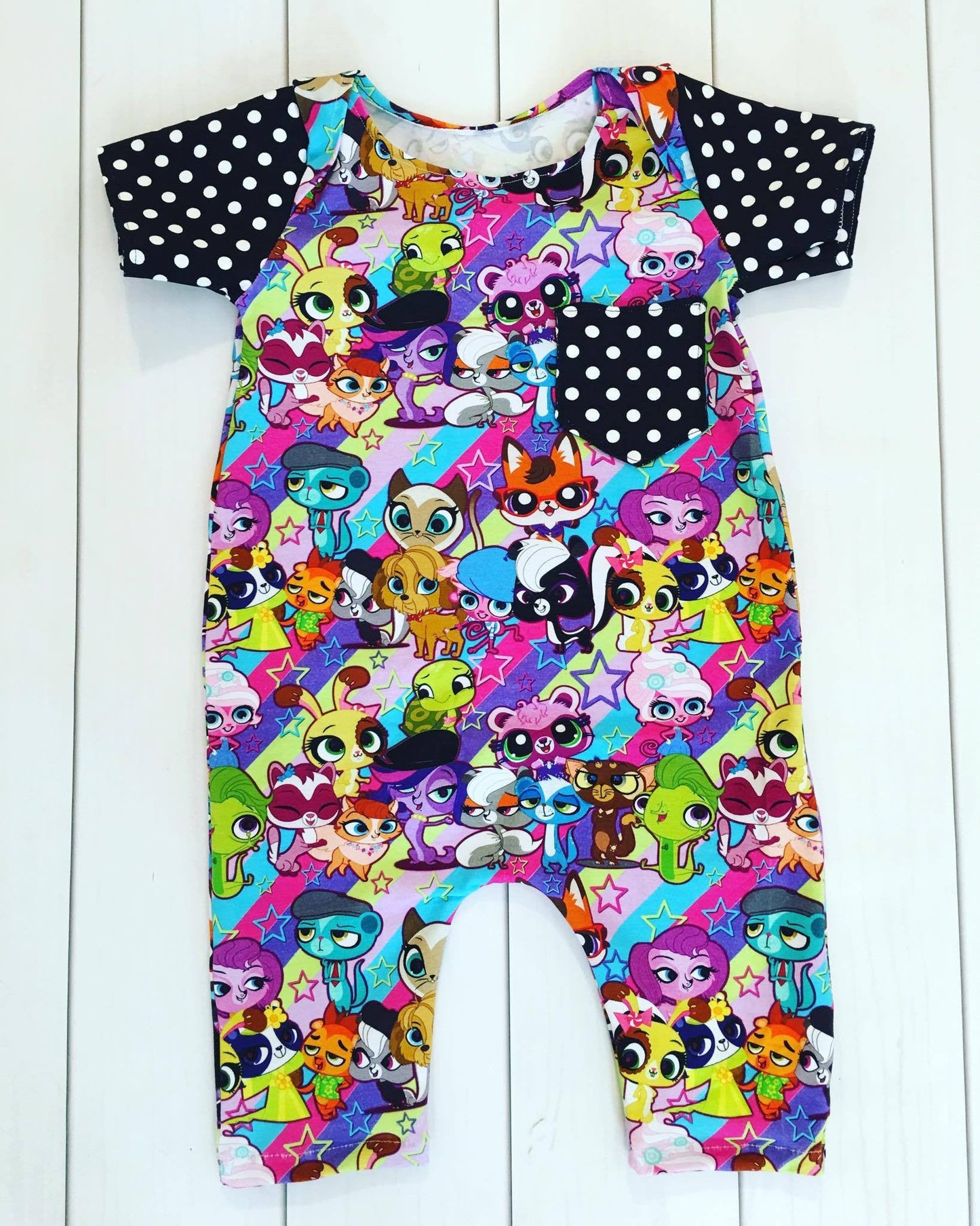 Pick-A-Pocket Romper PDF sewing pattern