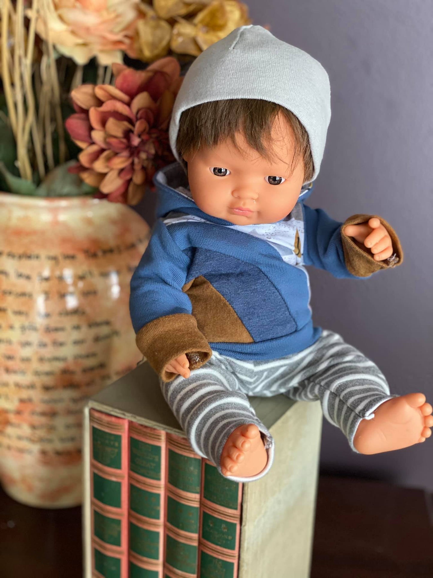 Rainbow Falls Hoodie & Dress for DOLLS -PDF SEWING PATTERN -Projector/A0 Friendly-