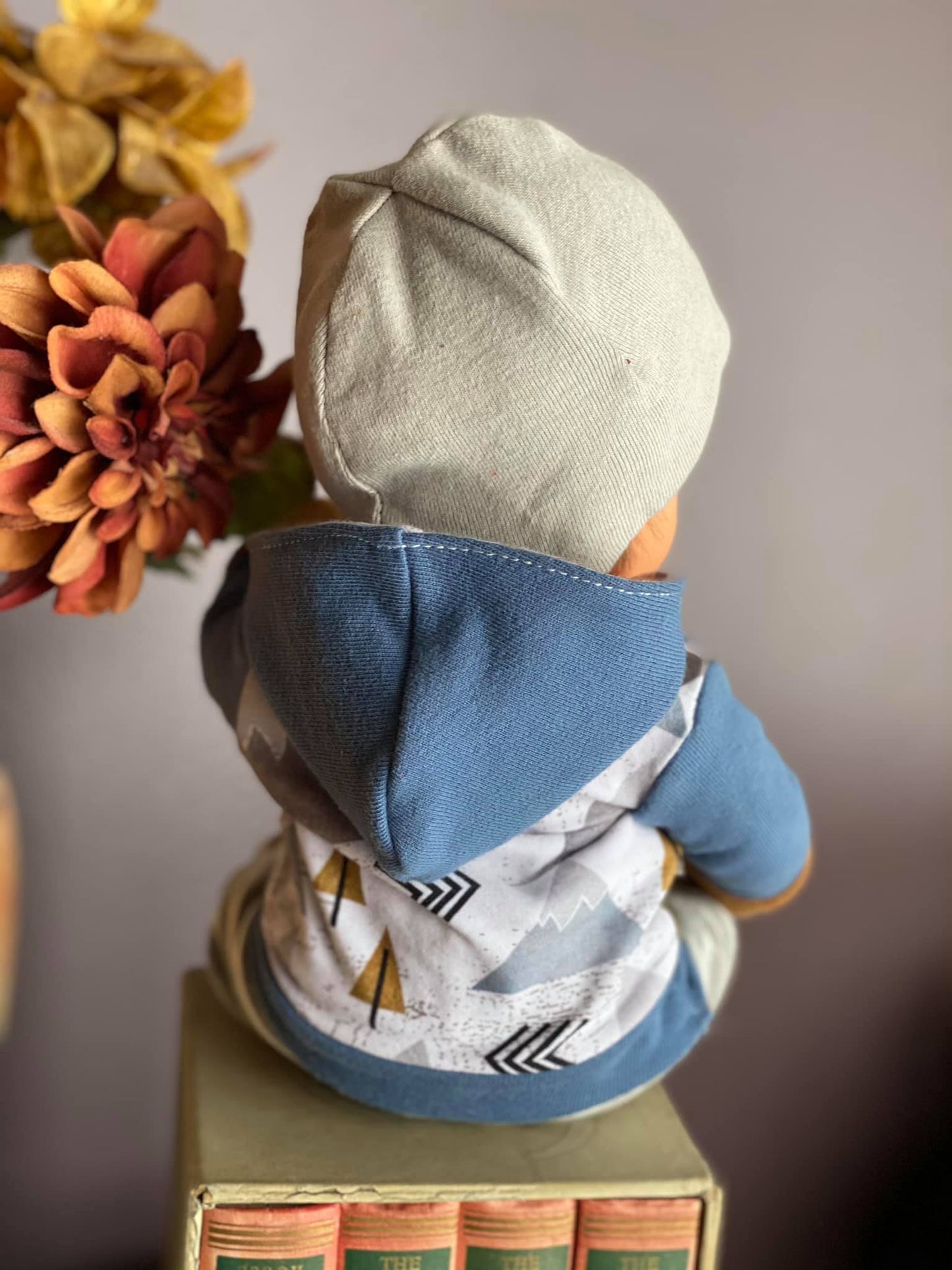 Rainbow Falls Hoodie & Dress for DOLLS -PDF SEWING PATTERN -Projector/A0 Friendly-