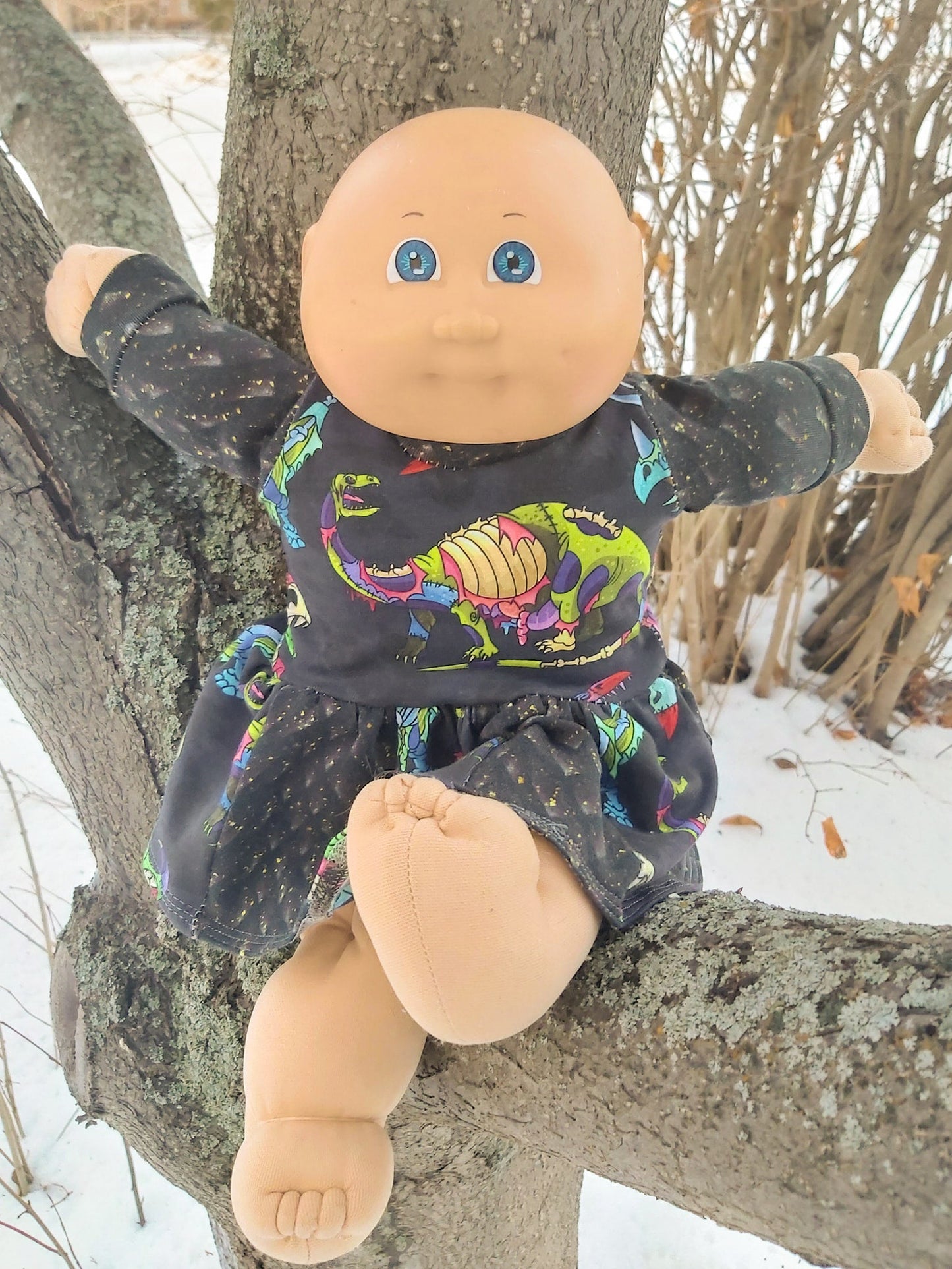 Rainbow Falls Hoodie & Dress for DOLLS -PDF SEWING PATTERN -Projector/A0 Friendly-