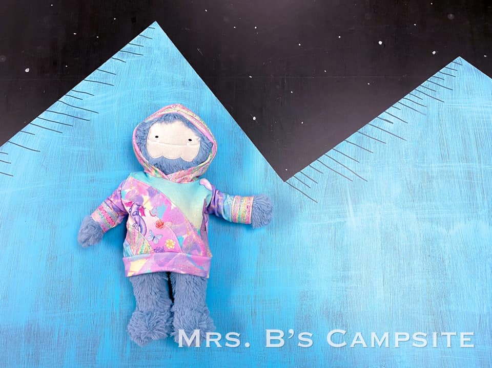 Rainbow Falls Hoodie & Dress for DOLLS -PDF SEWING PATTERN -Projector/A0 Friendly-