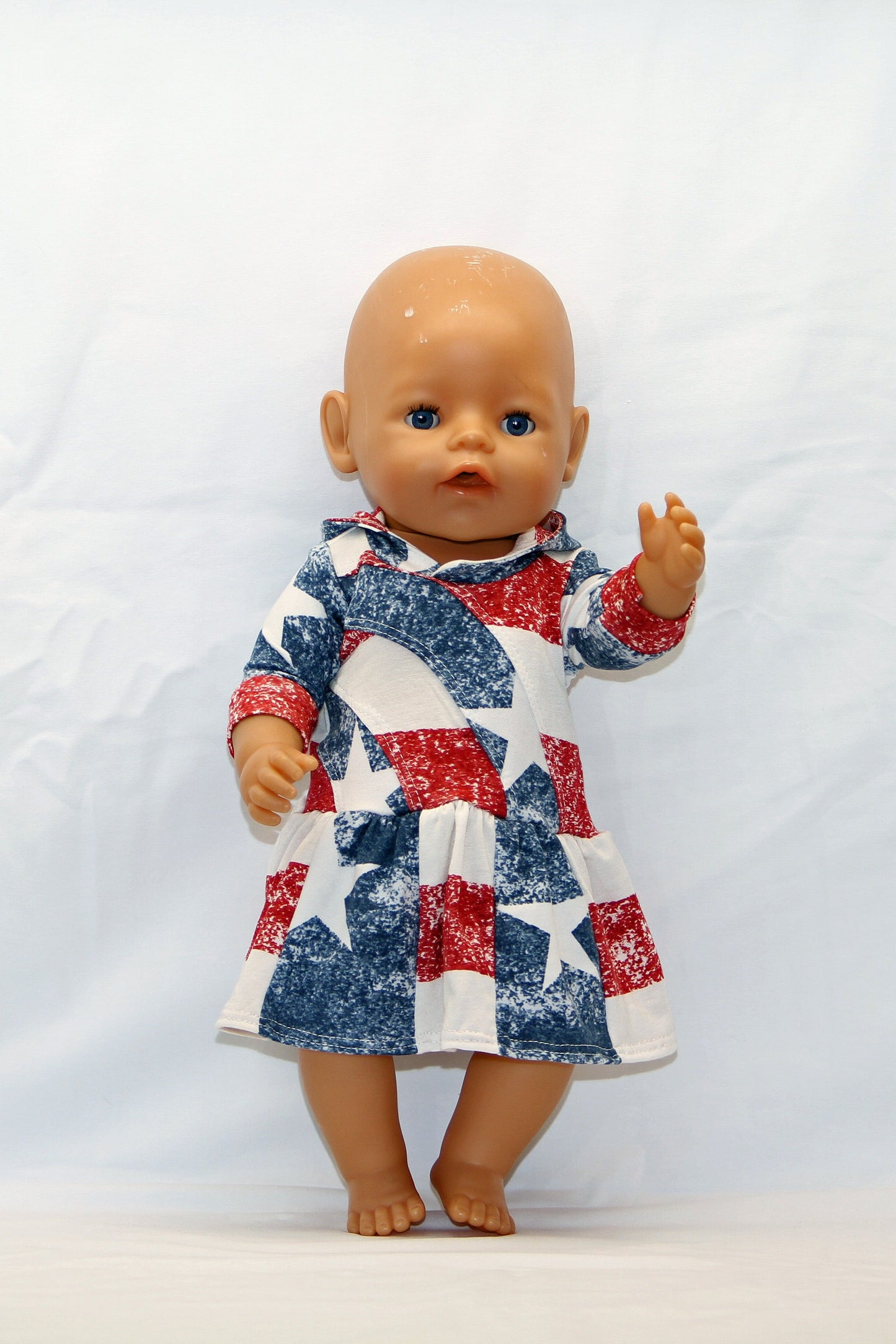 Rainbow Falls Hoodie & Dress for DOLLS -PDF SEWING PATTERN -Projector/A0 Friendly-