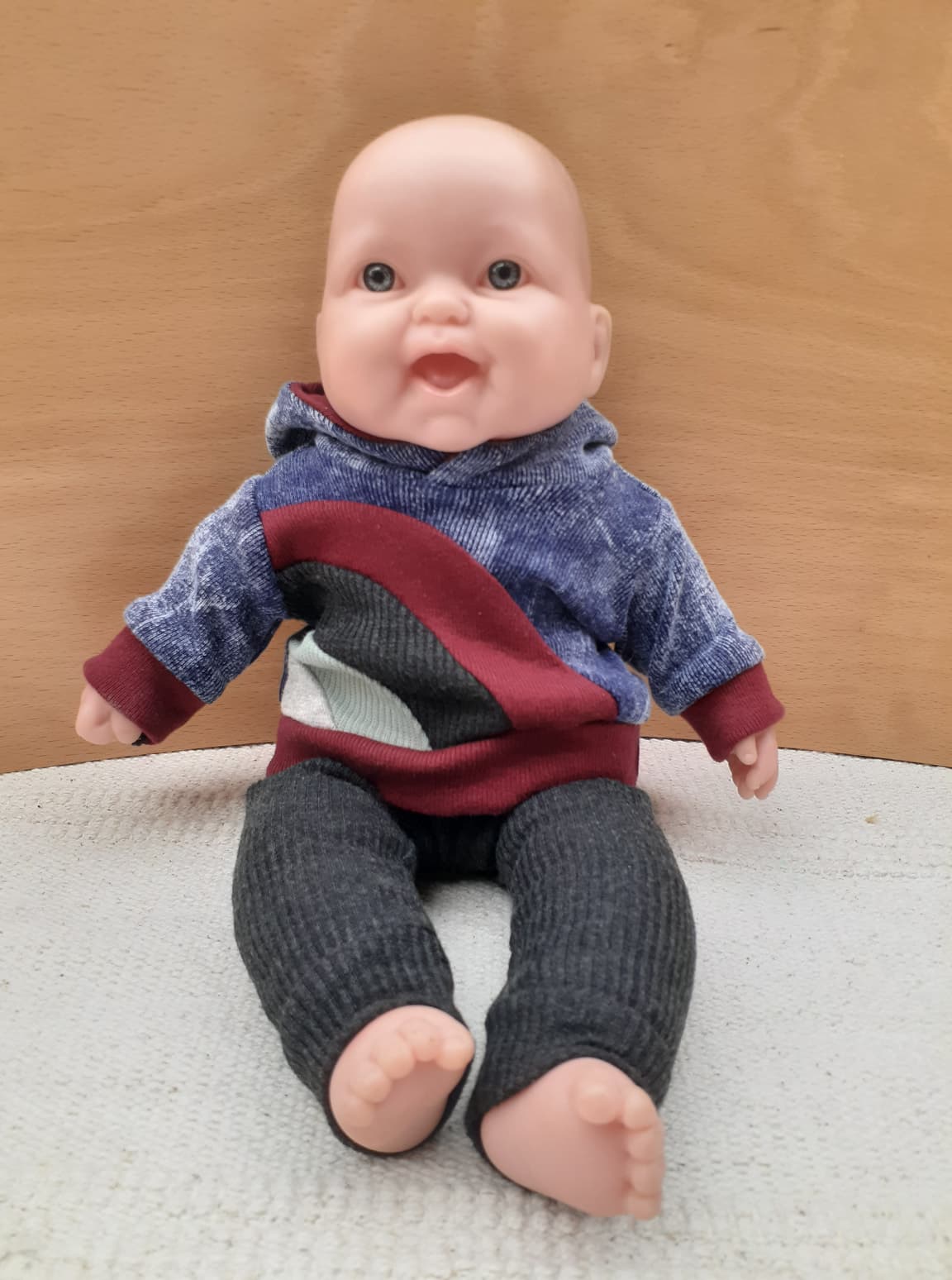 Rainbow Falls Hoodie & Dress for DOLLS -PDF SEWING PATTERN -Projector/A0 Friendly-