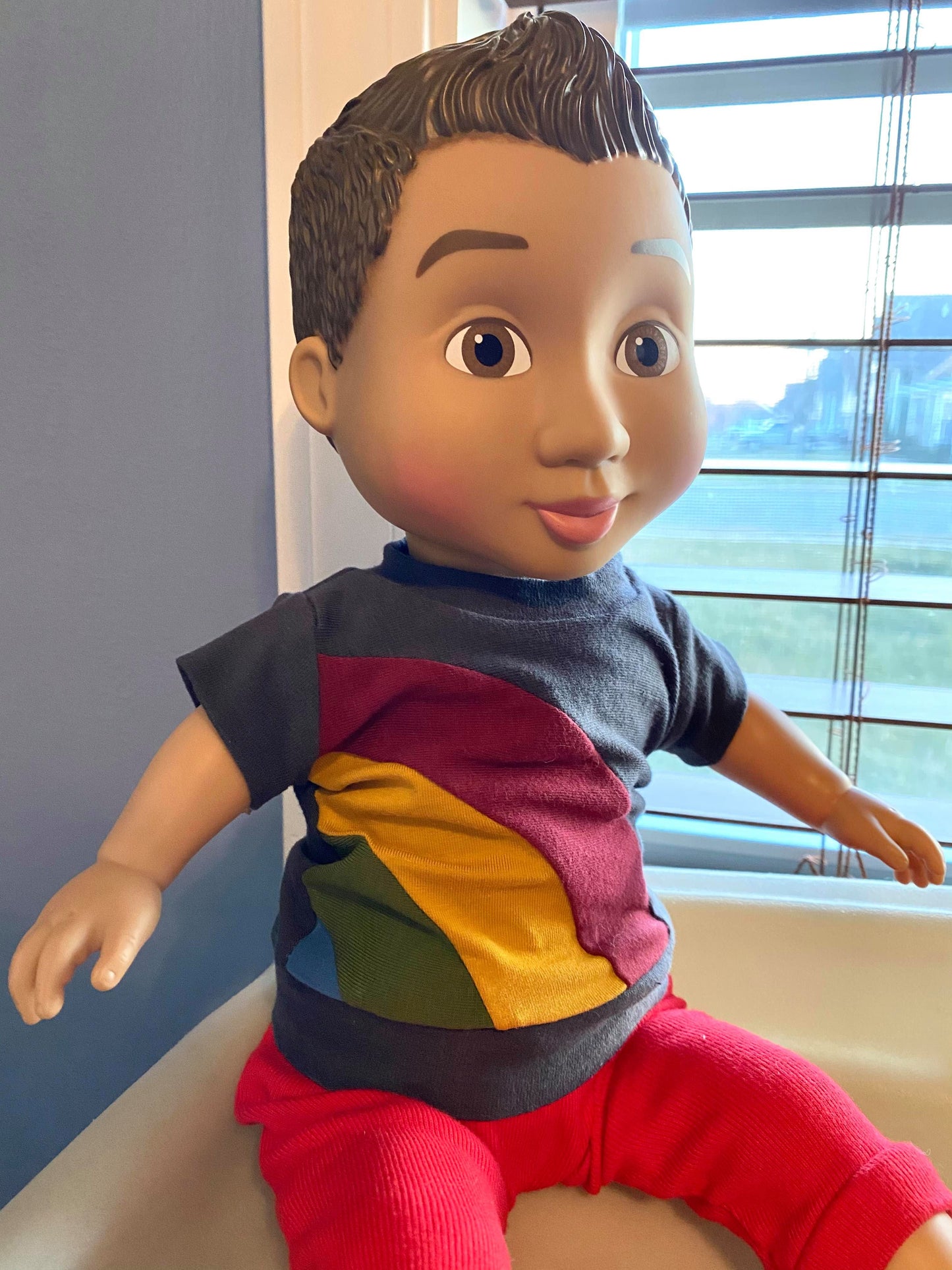 Rainbow Falls Hoodie & Dress for DOLLS -PDF SEWING PATTERN -Projector/A0 Friendly-