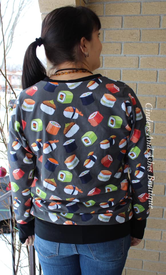 ADULT Rainbow Falls Hoodie PDF Pattern **Projector/A0/Copy Shop Friendly**