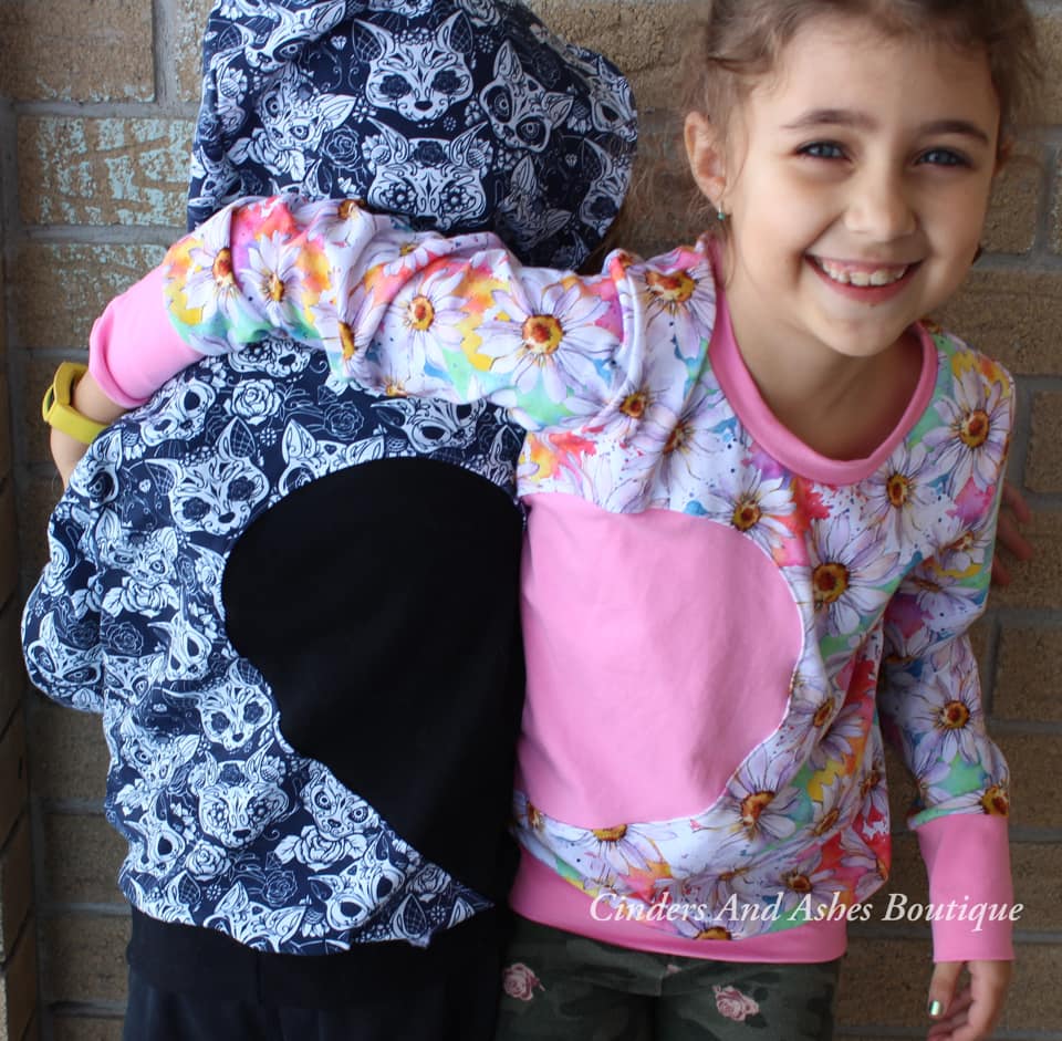 Heart On My Sleeve Hoodie PDF SEWING PATTERN *Projector/A0/Copy Shop Friendly**