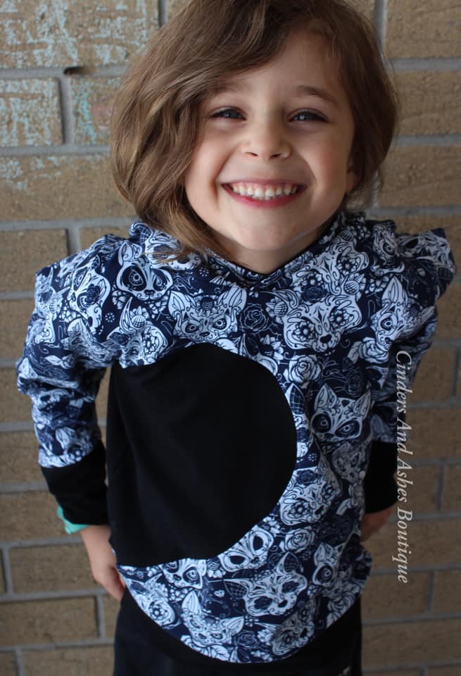 Heart On My Sleeve Hoodie PDF SEWING PATTERN *Projector/A0/Copy Shop Friendly**