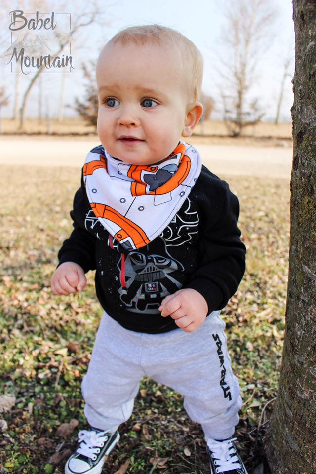 Dribble Lips Bandana Bib SEWING PDF Pattern