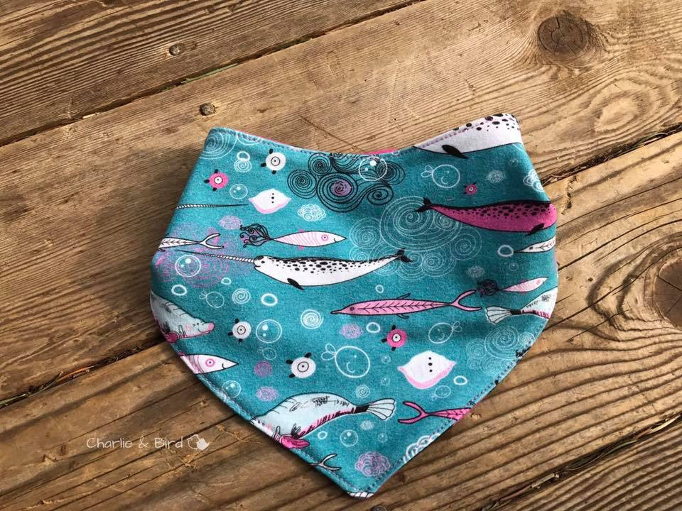 Dribble Lips Bandana Bib SEWING PDF Pattern