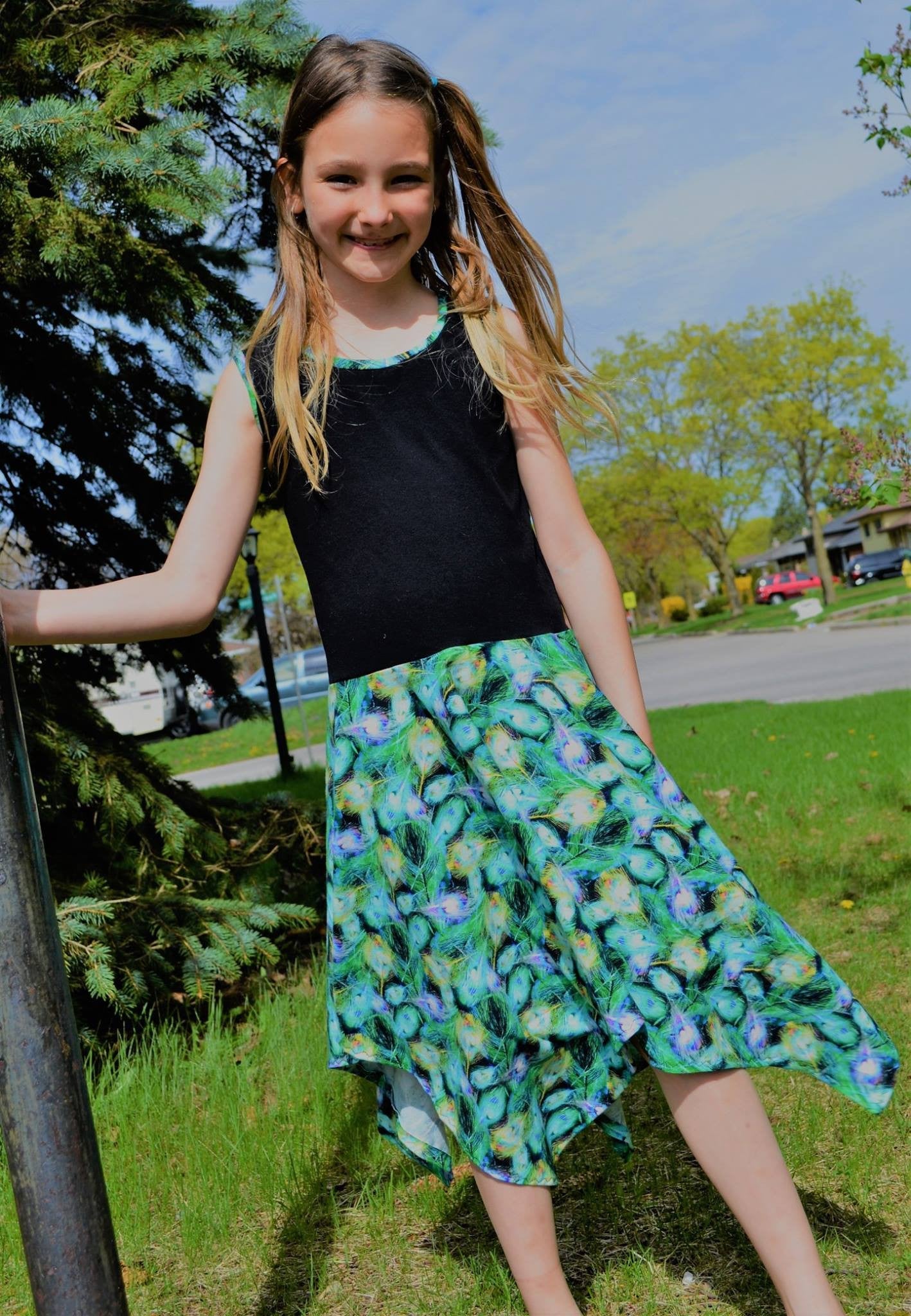 Rozzlyn Dress, Peplum Top, & Skirt SEWING PDF pattern **Projector/A0 Friendly**
