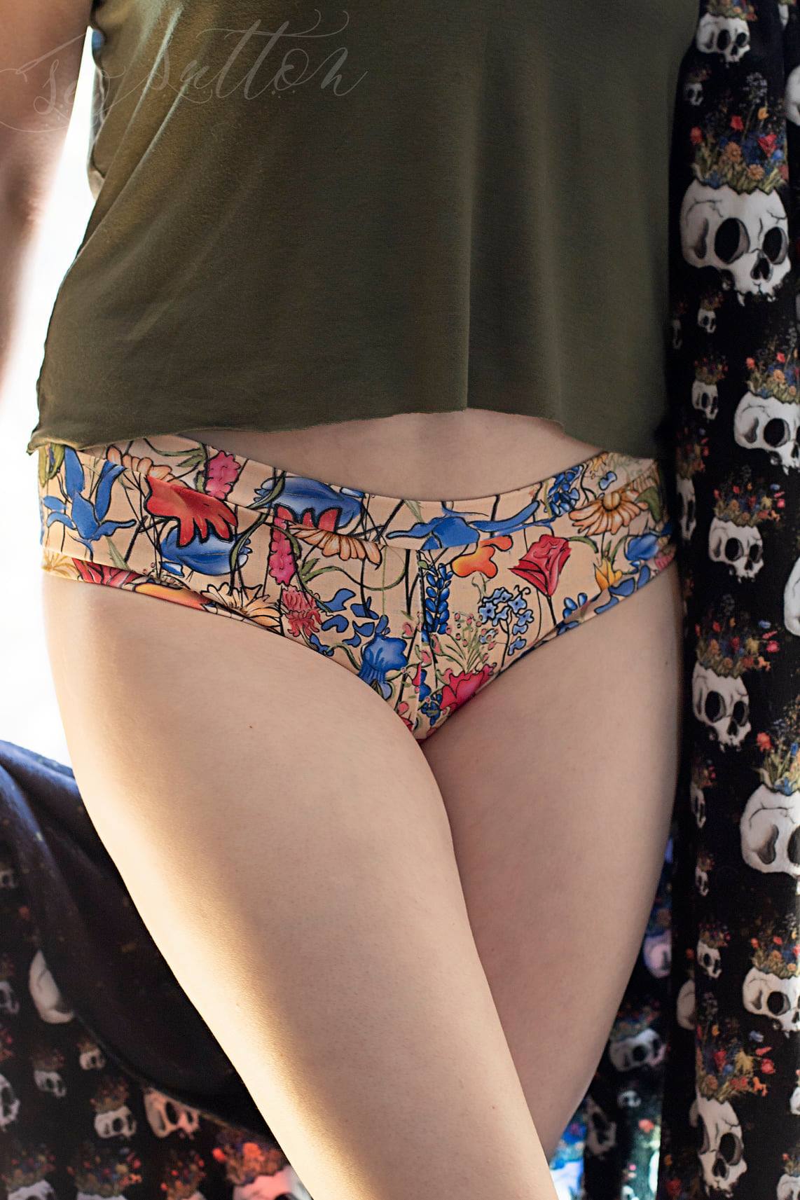 Adult Booty Bottoms - PDF - DIGITAL Pattern File Download for Sewing Cheeky Underwear