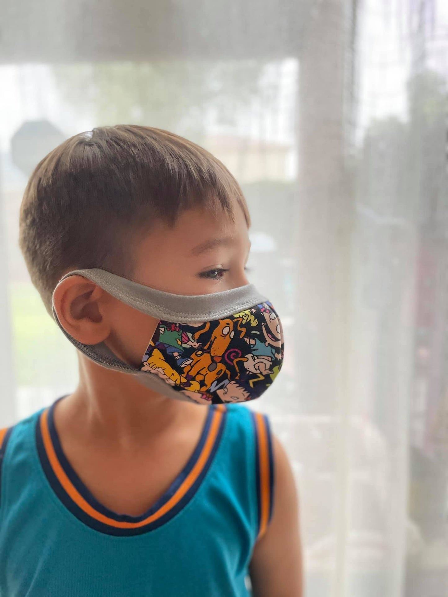 Mask Face Covering PDF Digital Pattern - 5 sizes child through adult