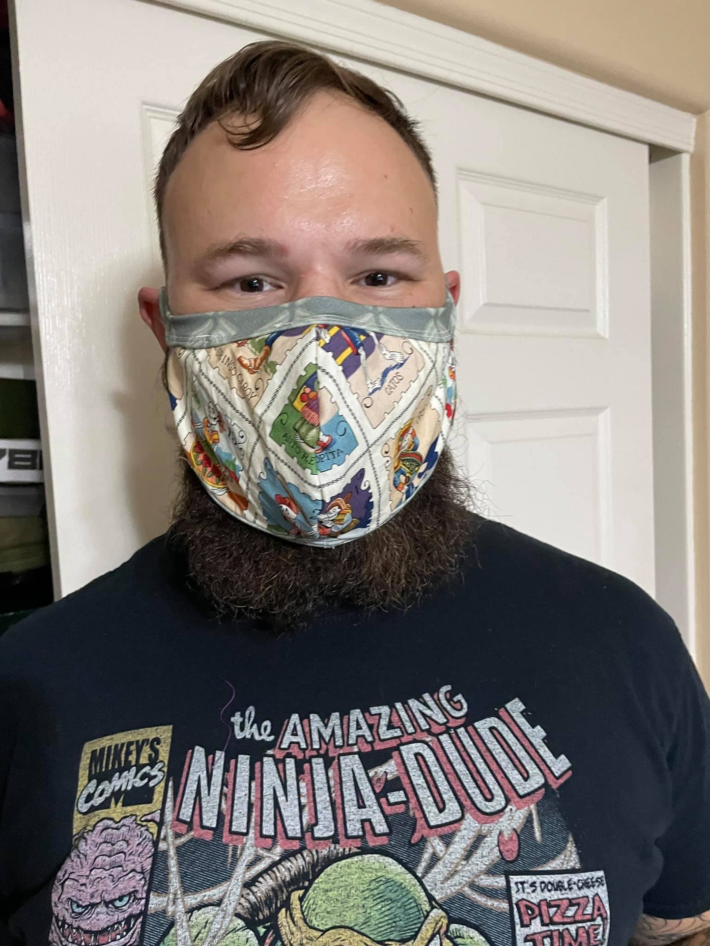 Mask Face Covering PDF Digital Pattern - 5 sizes child through adult