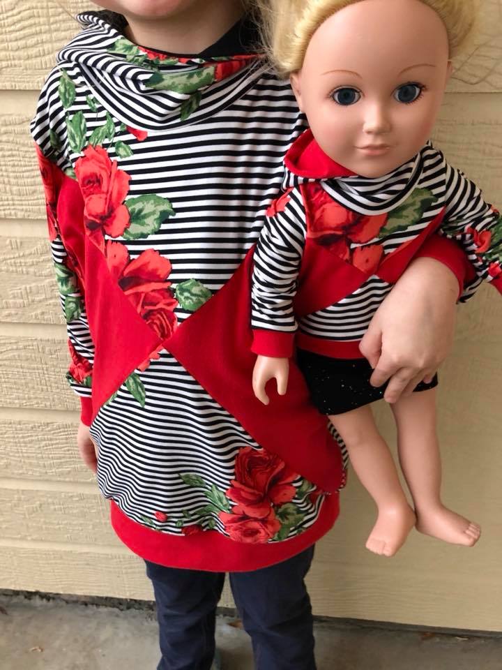 True North Hoodie -CHILDREN & DOLL SIZES - PDF SEWING PATTERN