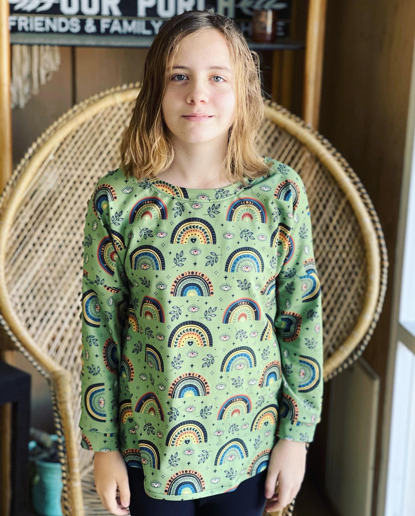 Kids All Seasons Dolman - Top, Tunic, Dress & Hi-Low - Digital PDF Pattern for Sewing
