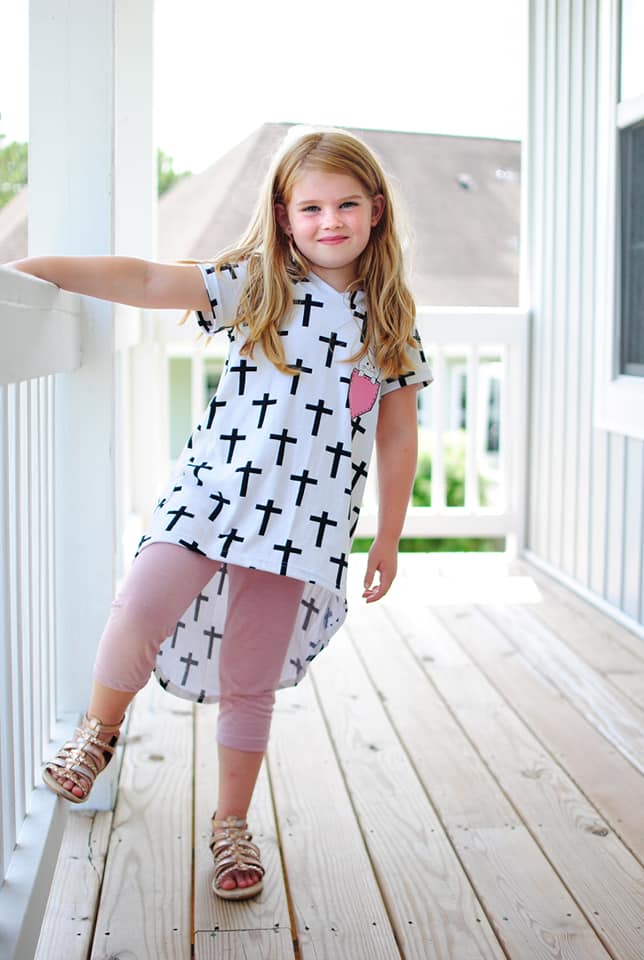 Girls Hilo Tunic Dress PDF Sewing pattern (A0 file included)