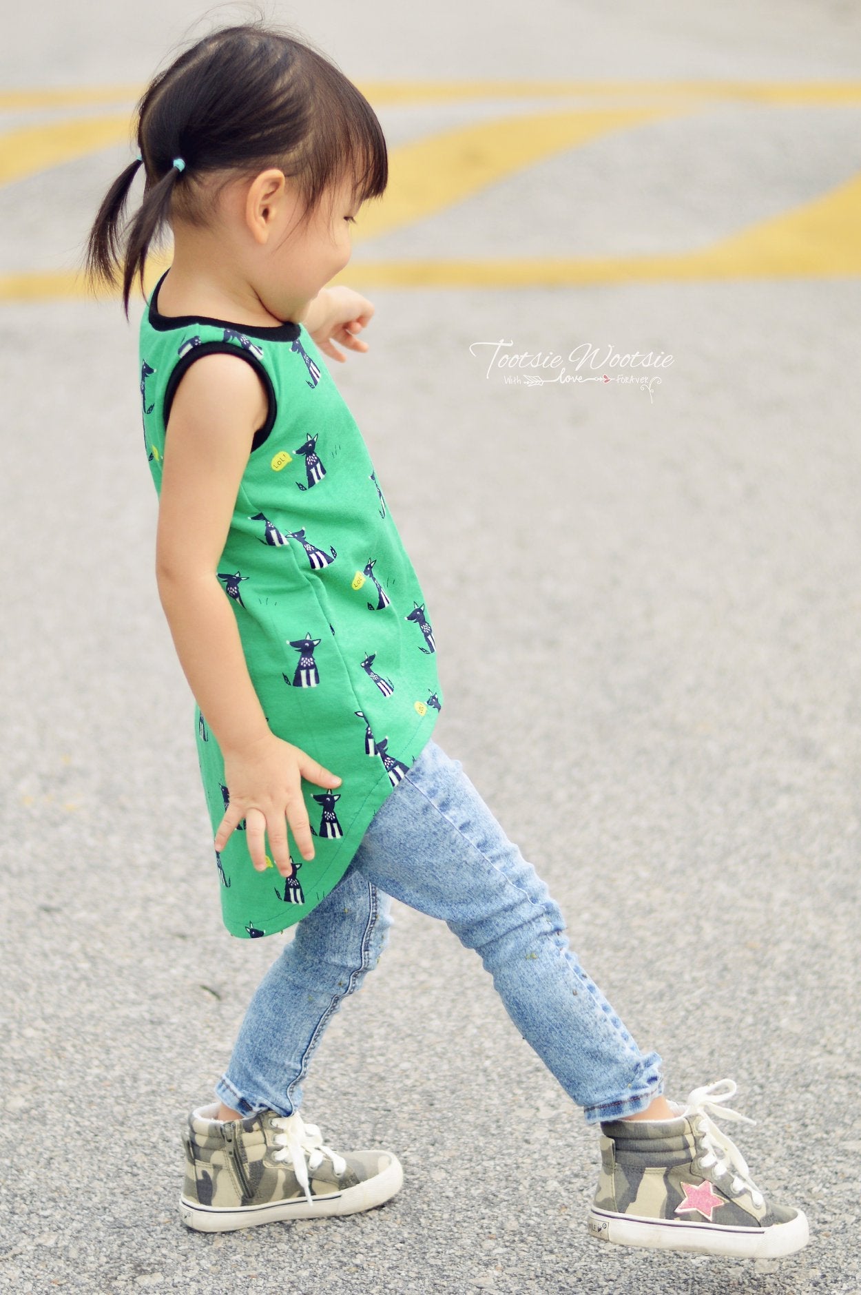Girls Hilo Tunic Dress PDF Sewing pattern (A0 file included)