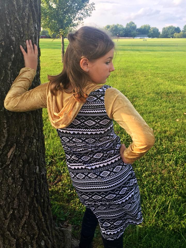 Girls Hilo Tunic Dress PDF Sewing pattern (A0 file included)