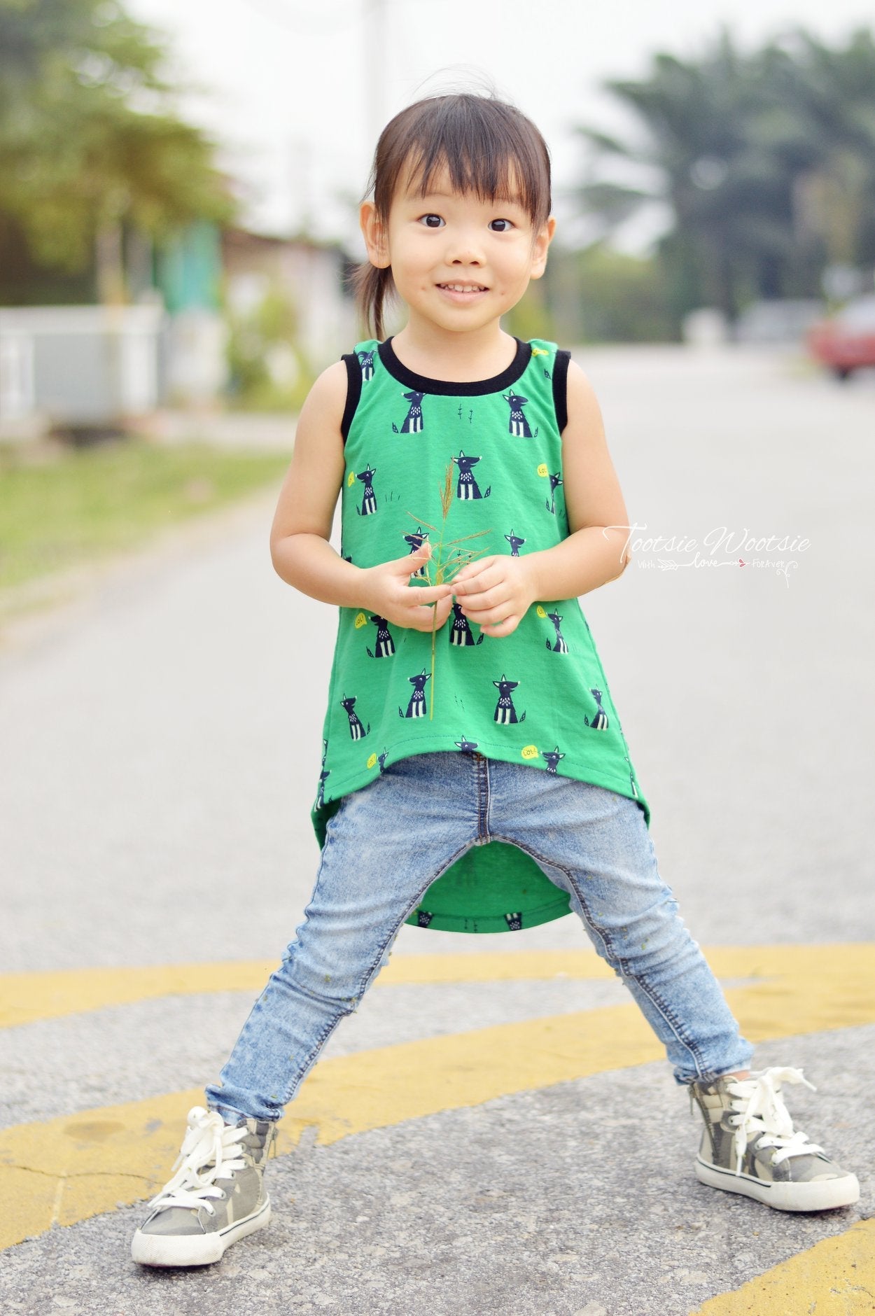 Girls Hilo Tunic Dress PDF Sewing pattern (A0 file included)