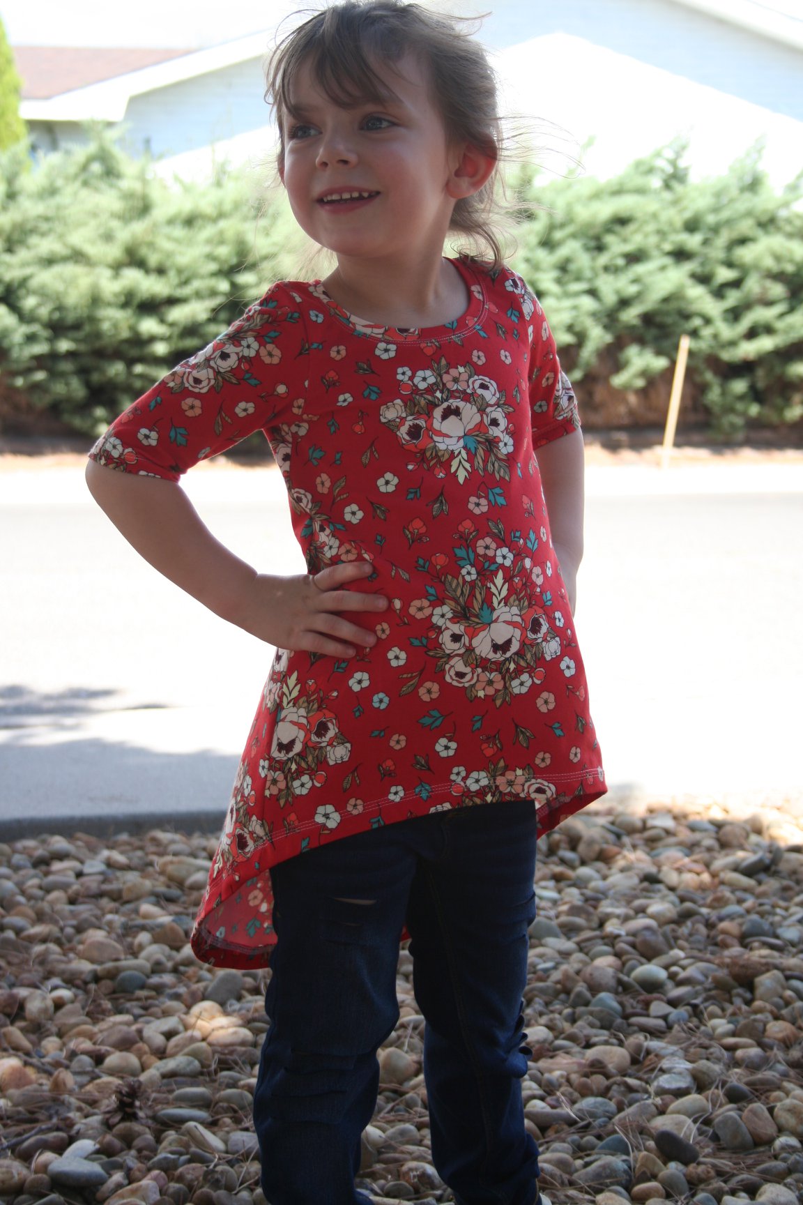 Girls Hilo Tunic Dress PDF Sewing pattern (A0 file included)