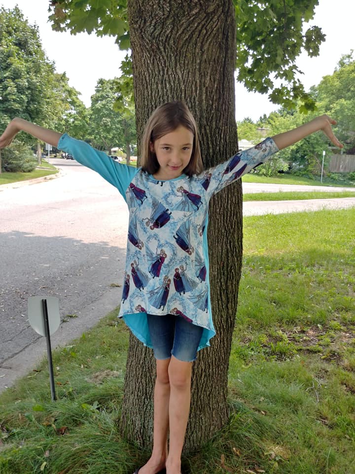 Girls Hilo Tunic Dress PDF Sewing pattern (A0 file included)