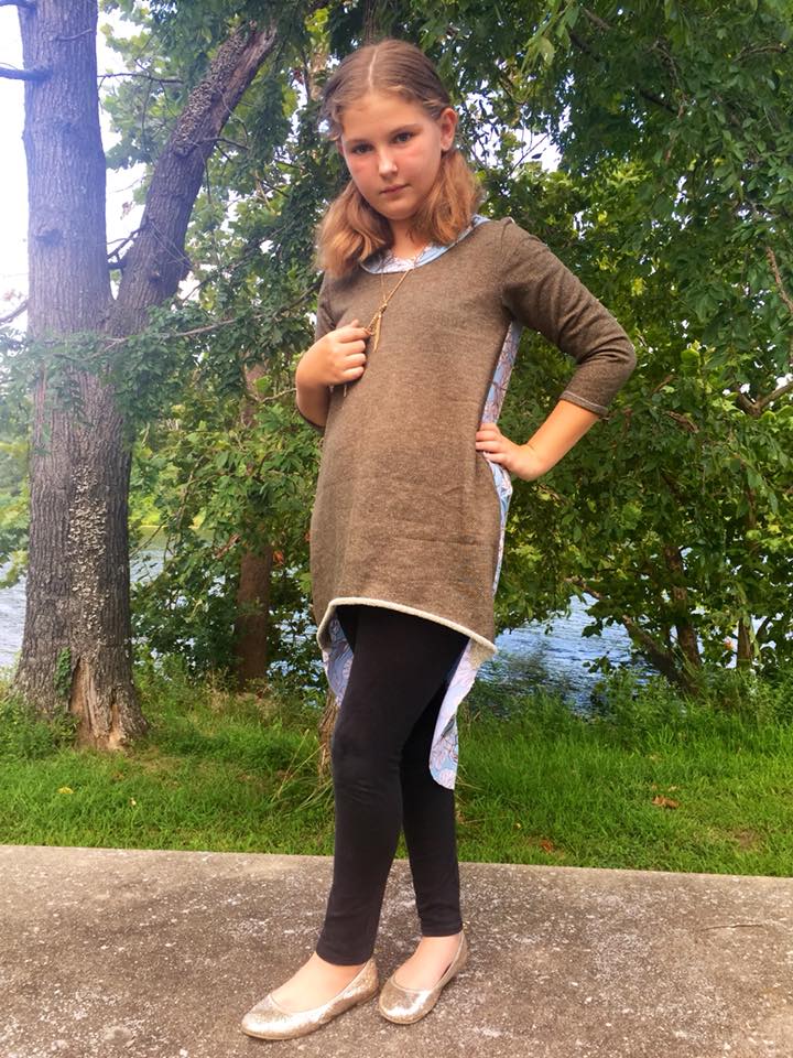 Girls Hilo Tunic Dress PDF Sewing pattern (A0 file included)