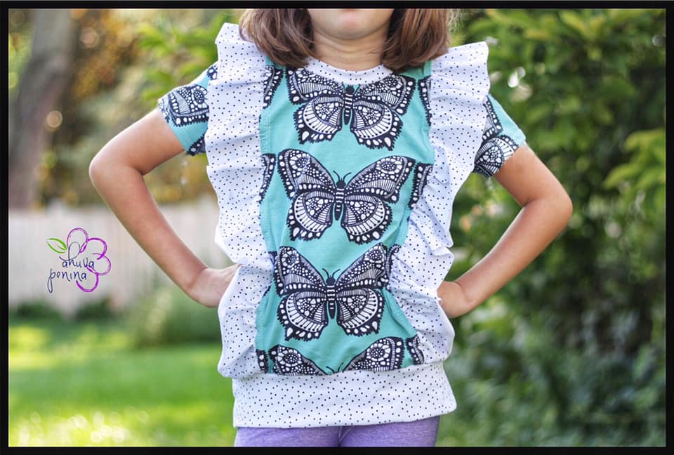 Iced Tee Top SEWING PDF PATTERN ***Projector Friendly File Included***