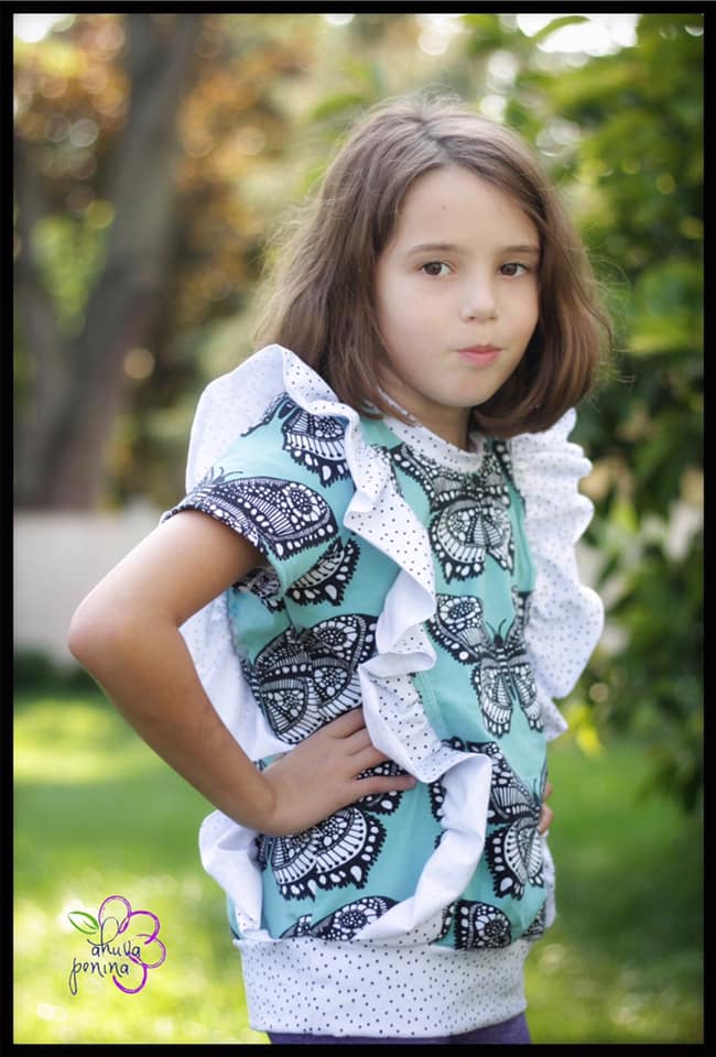 Iced Tee Top SEWING PDF PATTERN ***Projector Friendly File Included***