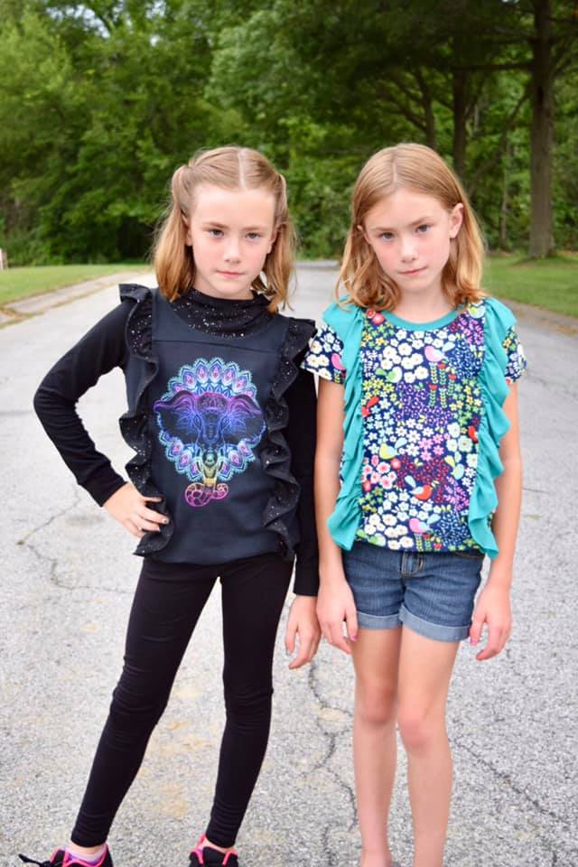 Iced Tee Top SEWING PDF PATTERN ***Projector Friendly File Included***
