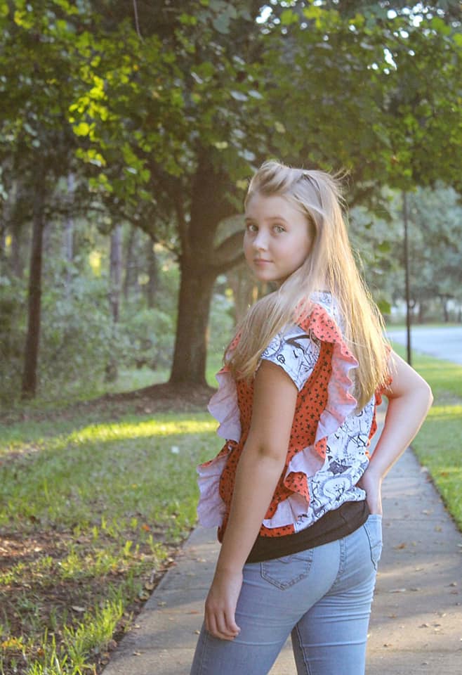 Iced Tee Top SEWING PDF PATTERN ***Projector Friendly File Included***