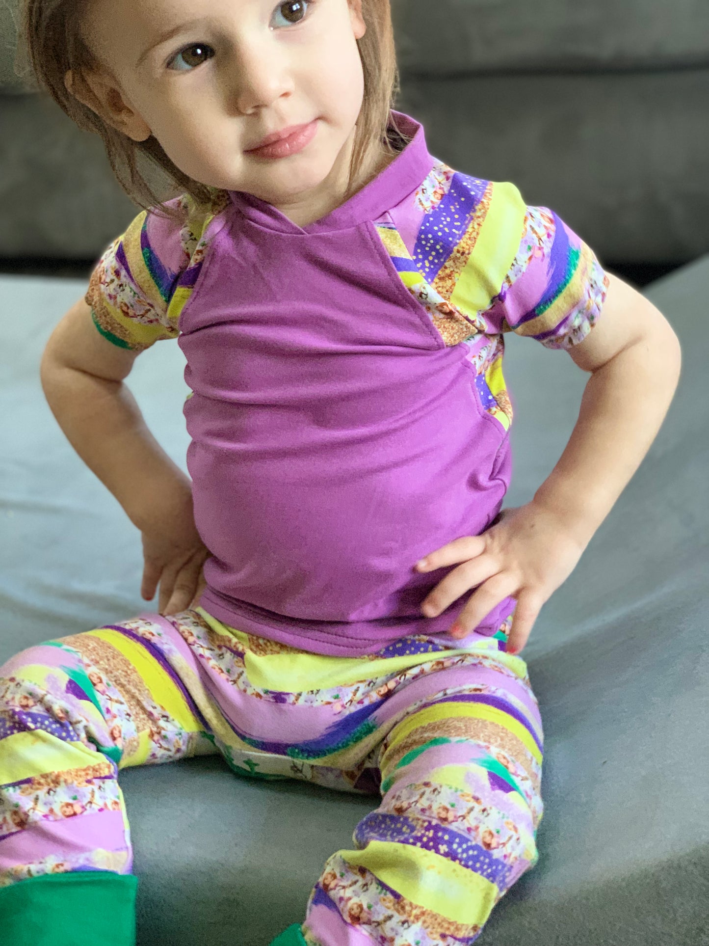 Kids Rockin Raglan Tee - Multiple options available - Short Sleeve, Gathered Sleeve, Long Sleeve Digital PDF Sewing Pattern