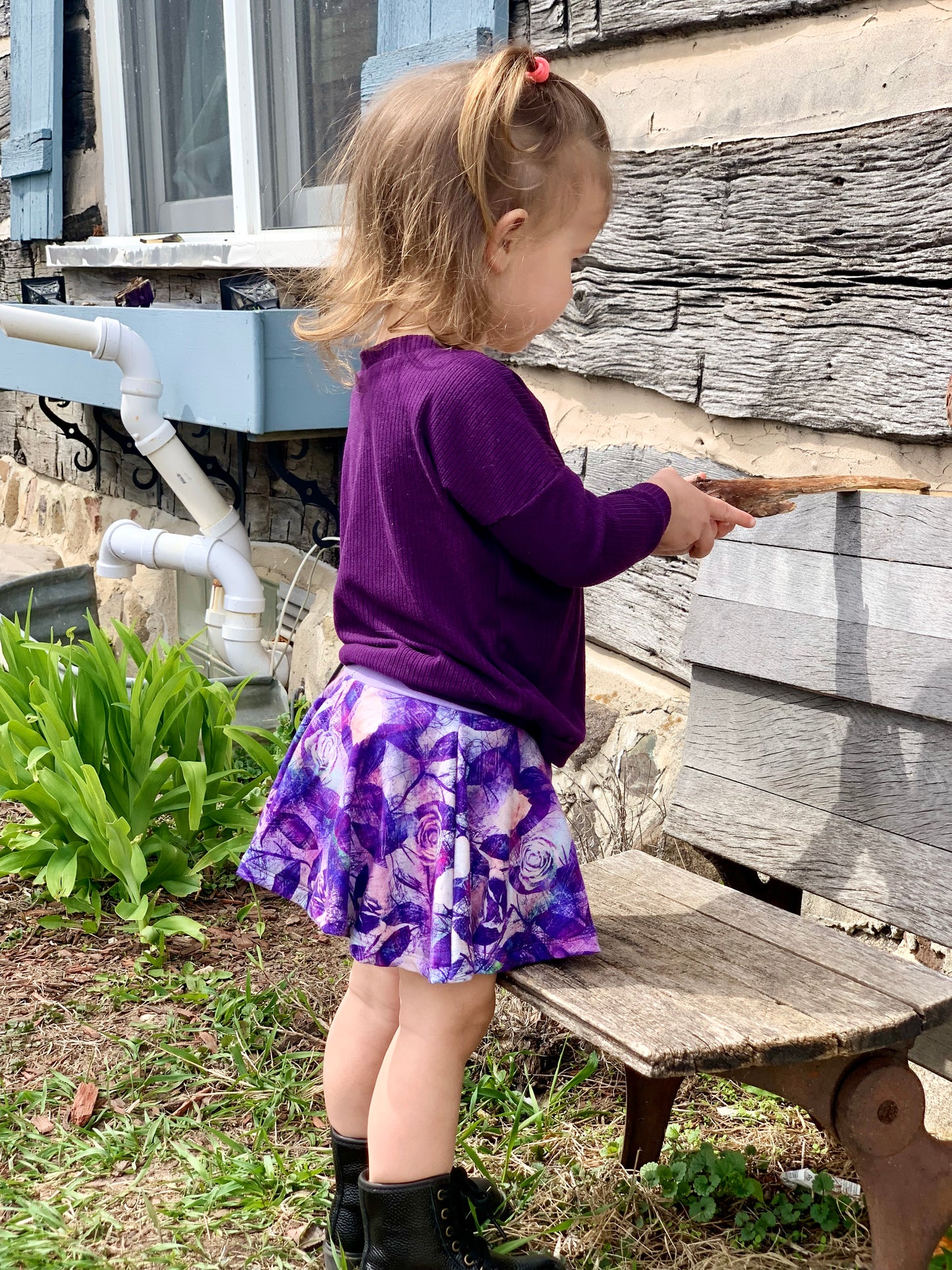 Kids Sporty Skorty Skirt, Shorts to full length yoga pants - Digital PDF Sewing Pattern - Size Preemie to 20 youth