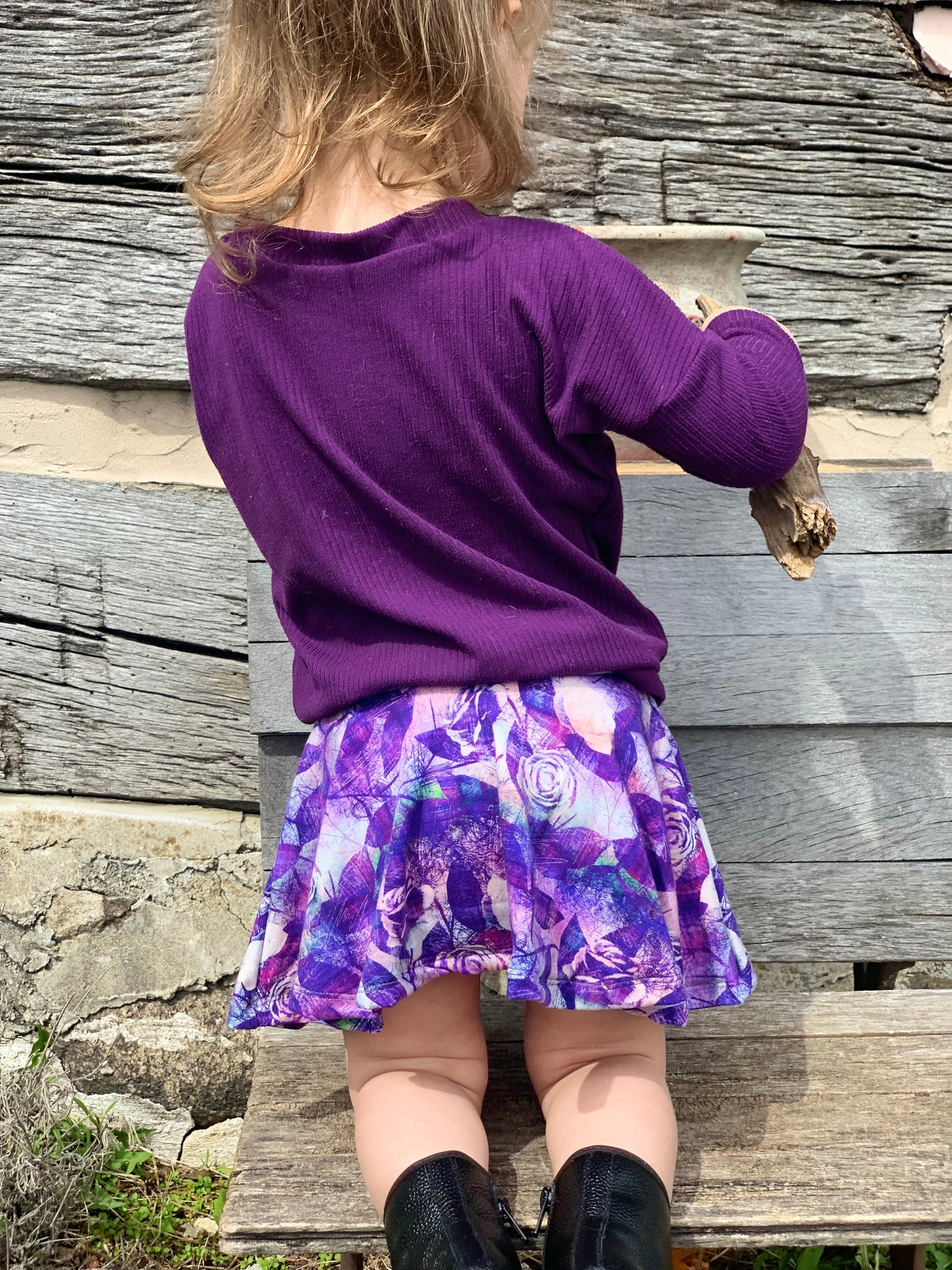 Kids Sporty Skorty Skirt, Shorts to full length yoga pants - Digital PDF Sewing Pattern - Size Preemie to 20 youth
