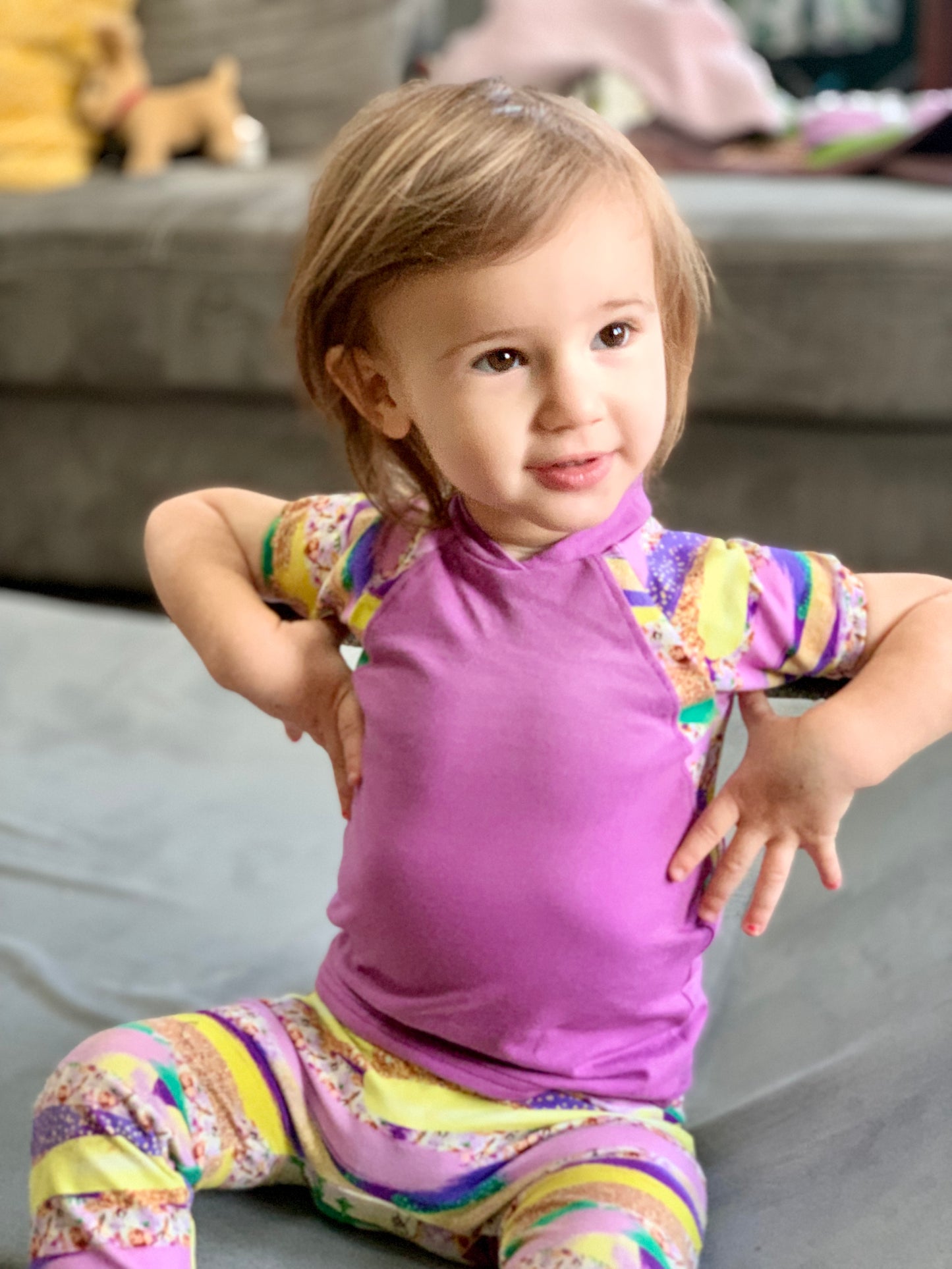 Kids Rockin Raglan Tee - Multiple options available - Short Sleeve, Gathered Sleeve, Long Sleeve Digital PDF Sewing Pattern
